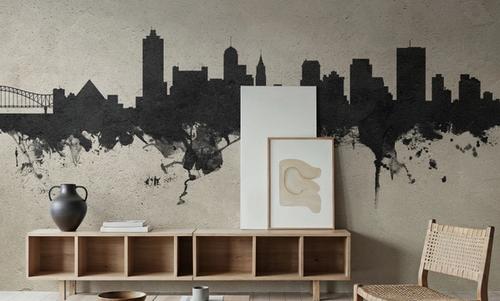 Memphis Tennessee Skyline Concrete