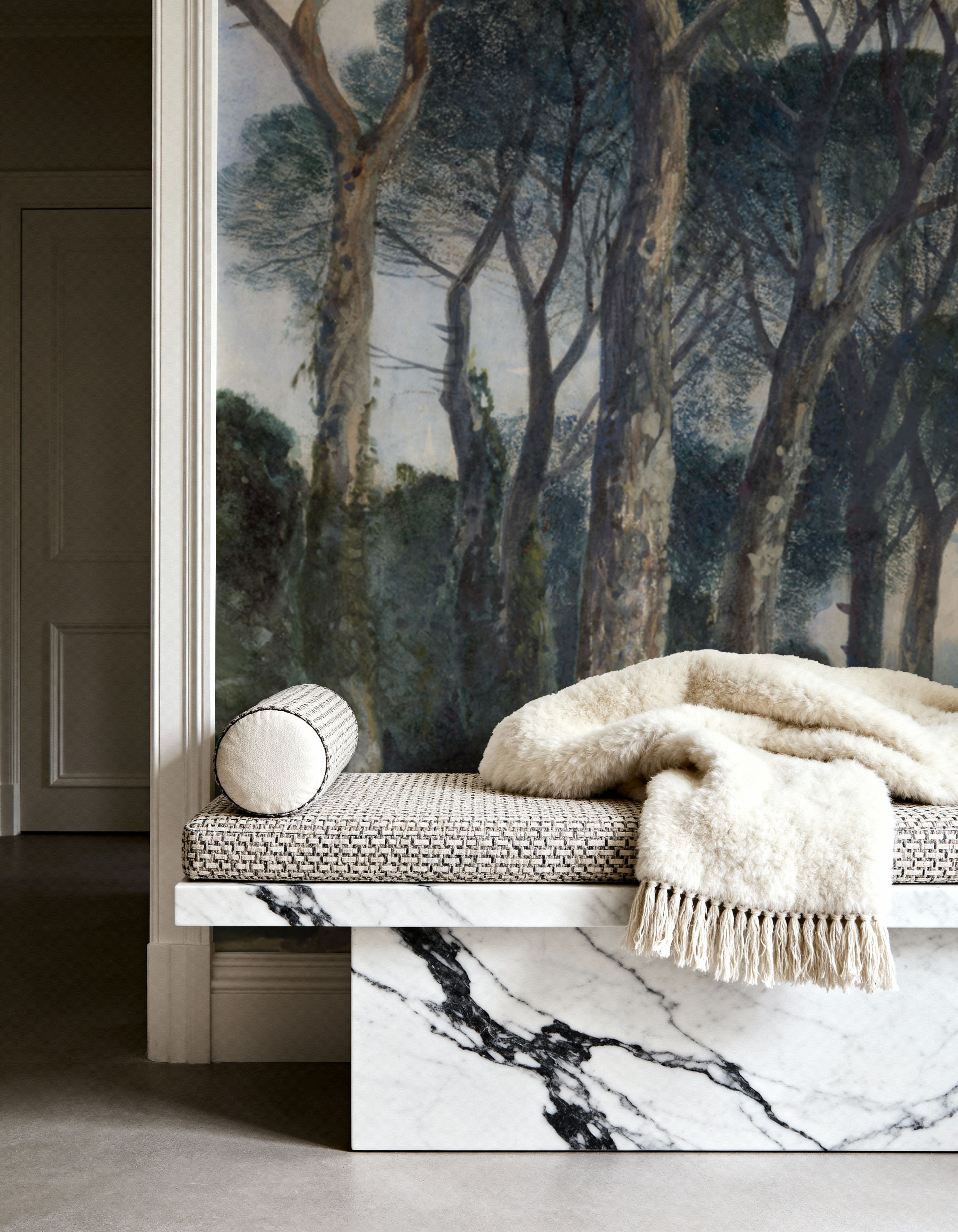 Umbrella Pines Landscape, Vintage