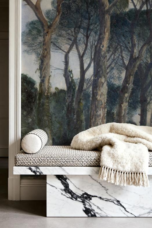 Umbrella Pines Landscape, Vintage