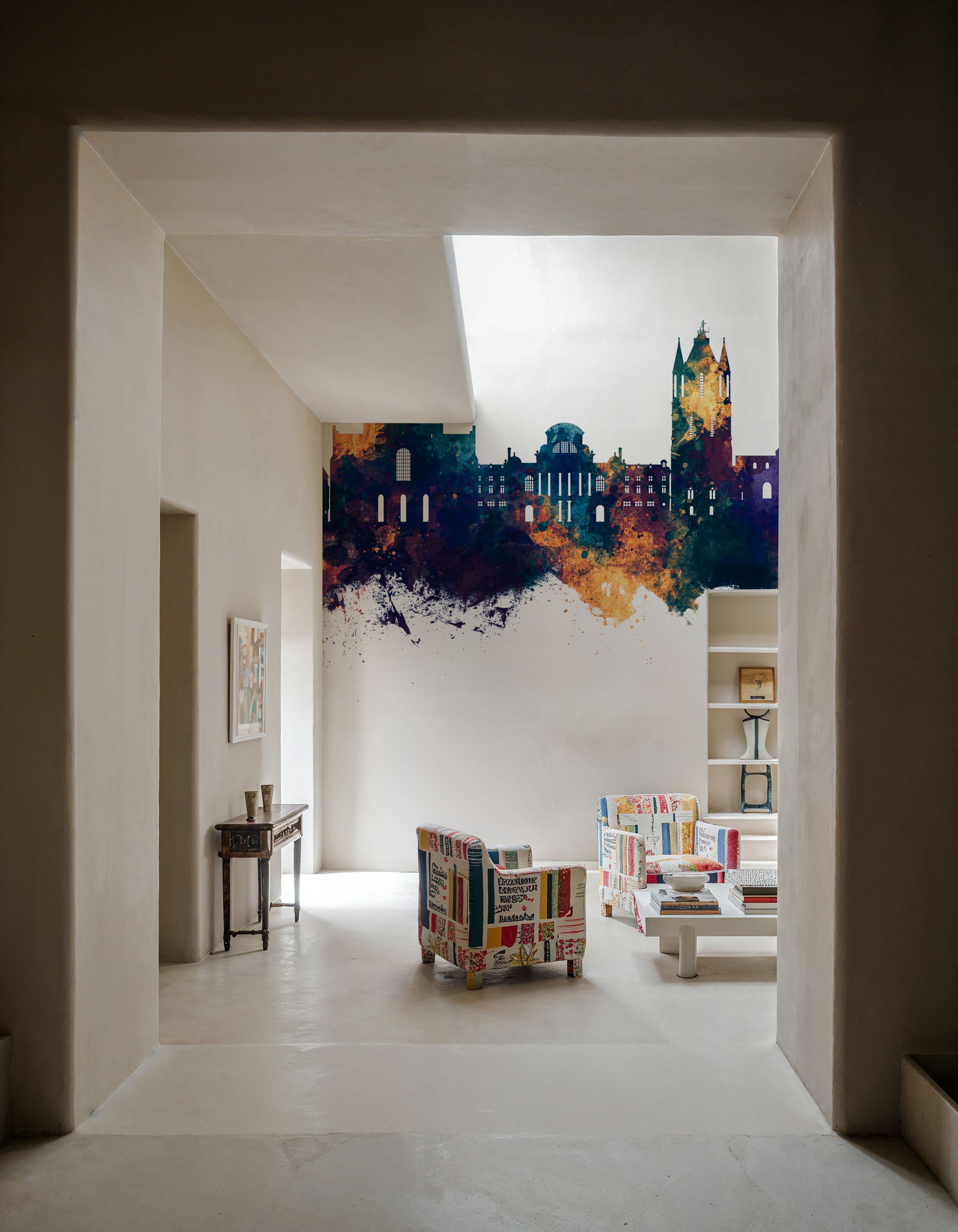 Angers France Skyline Blue & Bronze