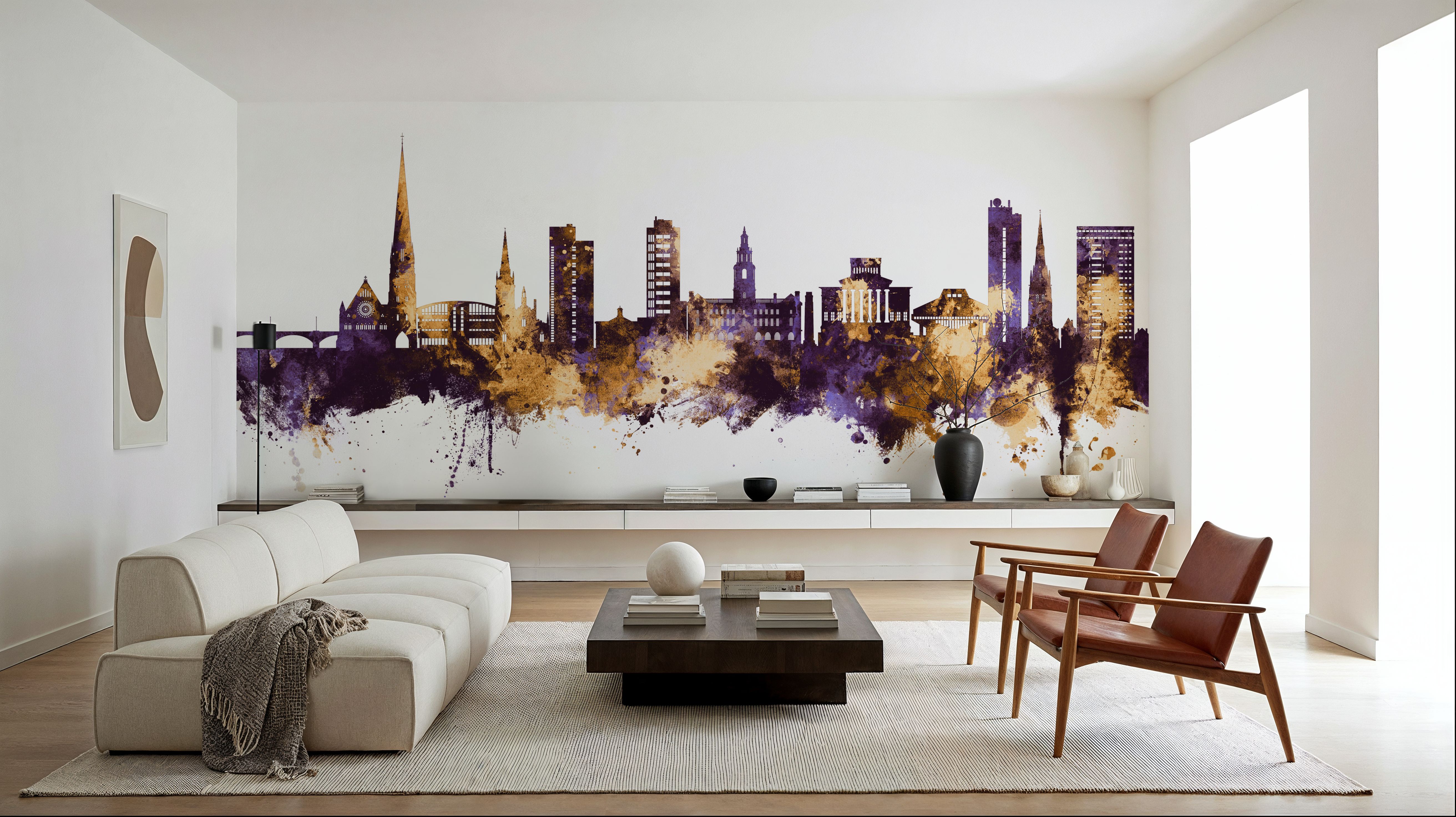 Preston England Skyline Purple & Gold