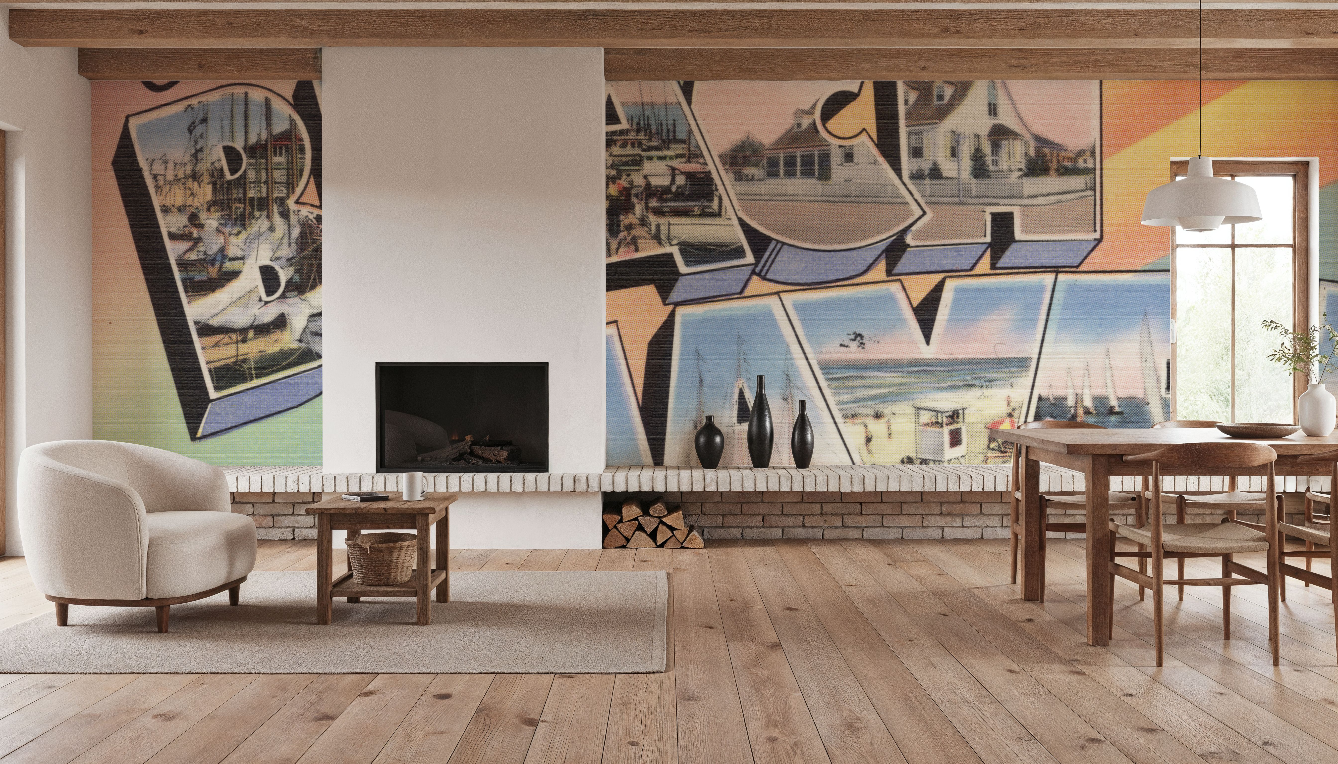 Greetings from Beach Haven - Screenprint Postcard