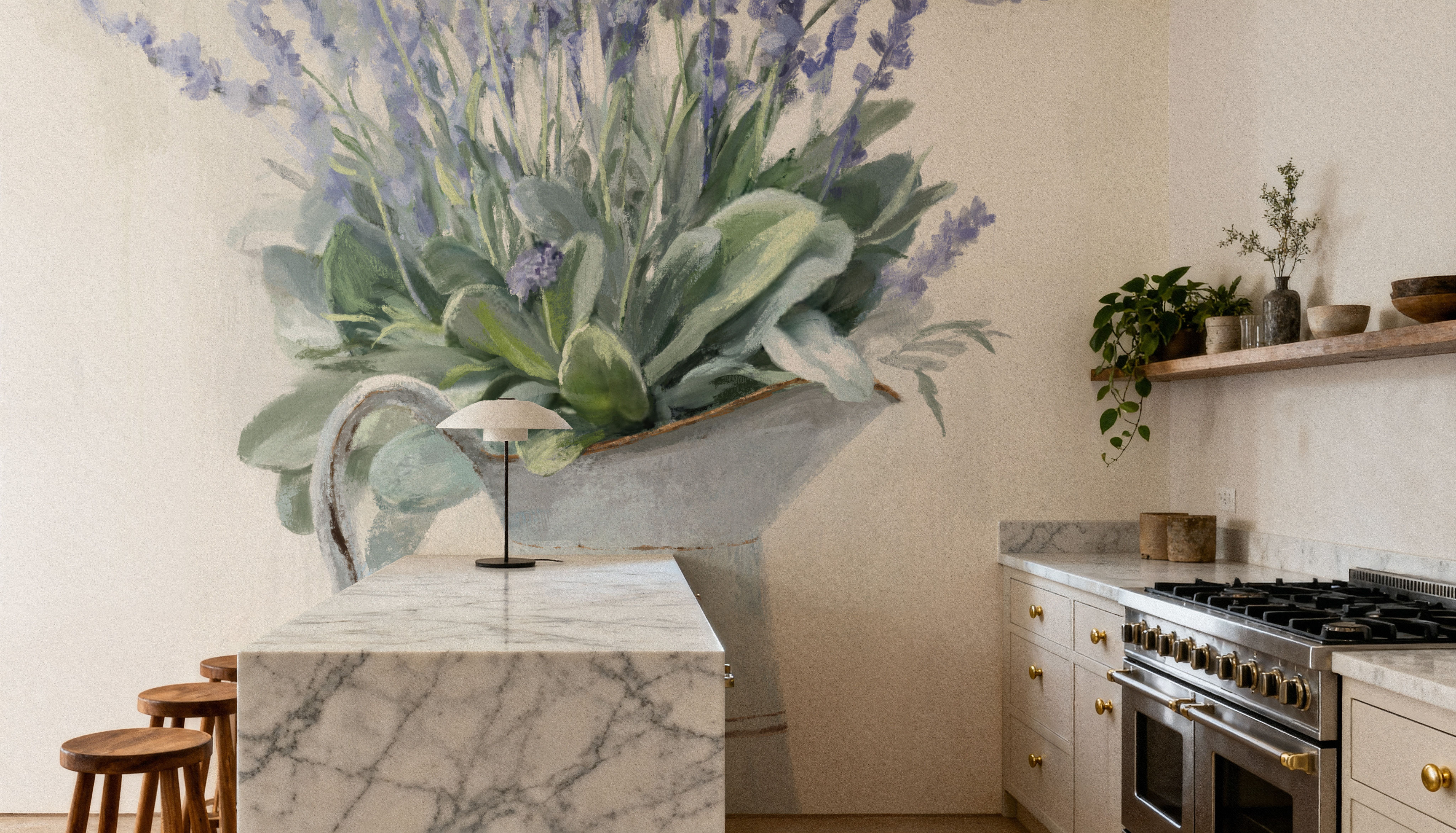 Soft Farmhouse Flowers I