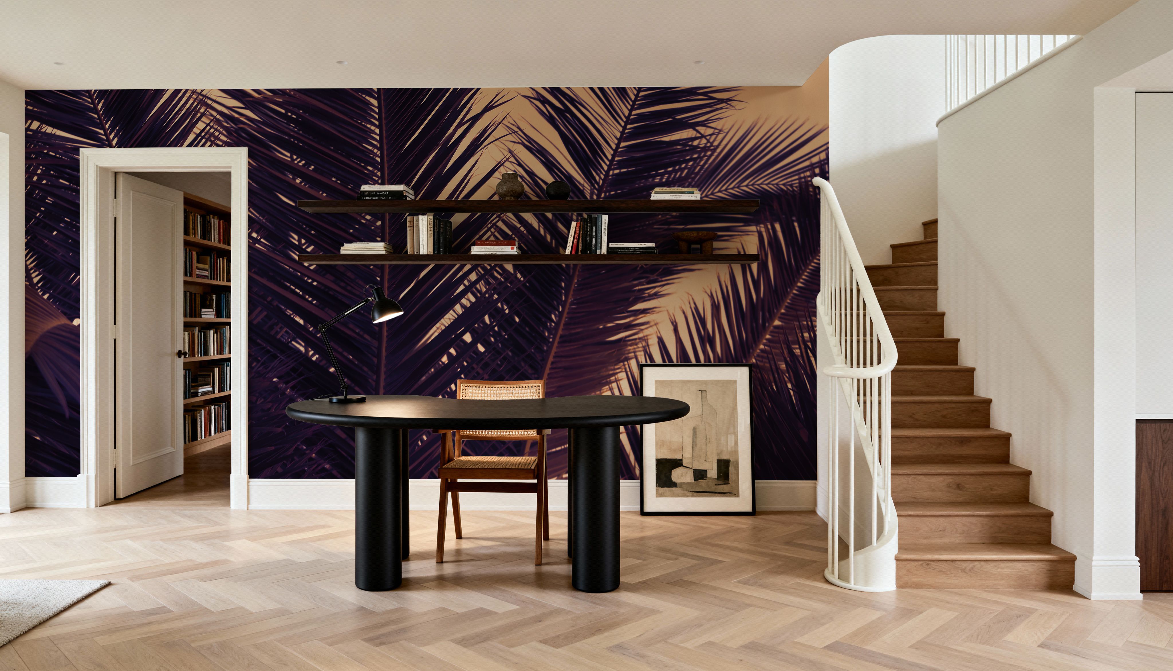 Shy Palm Leaves