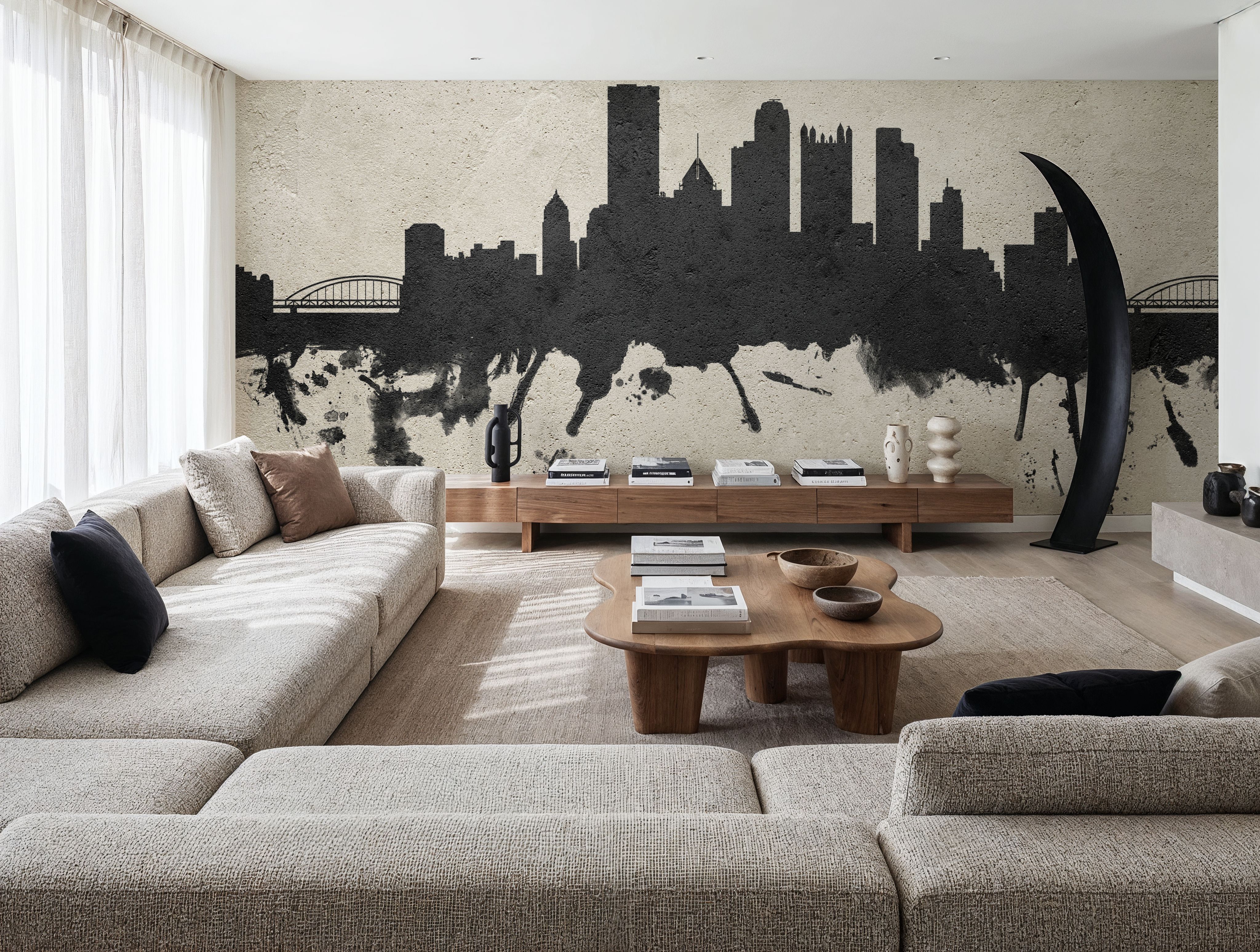 Pittsburg Pennsylvania Skyline Concrete