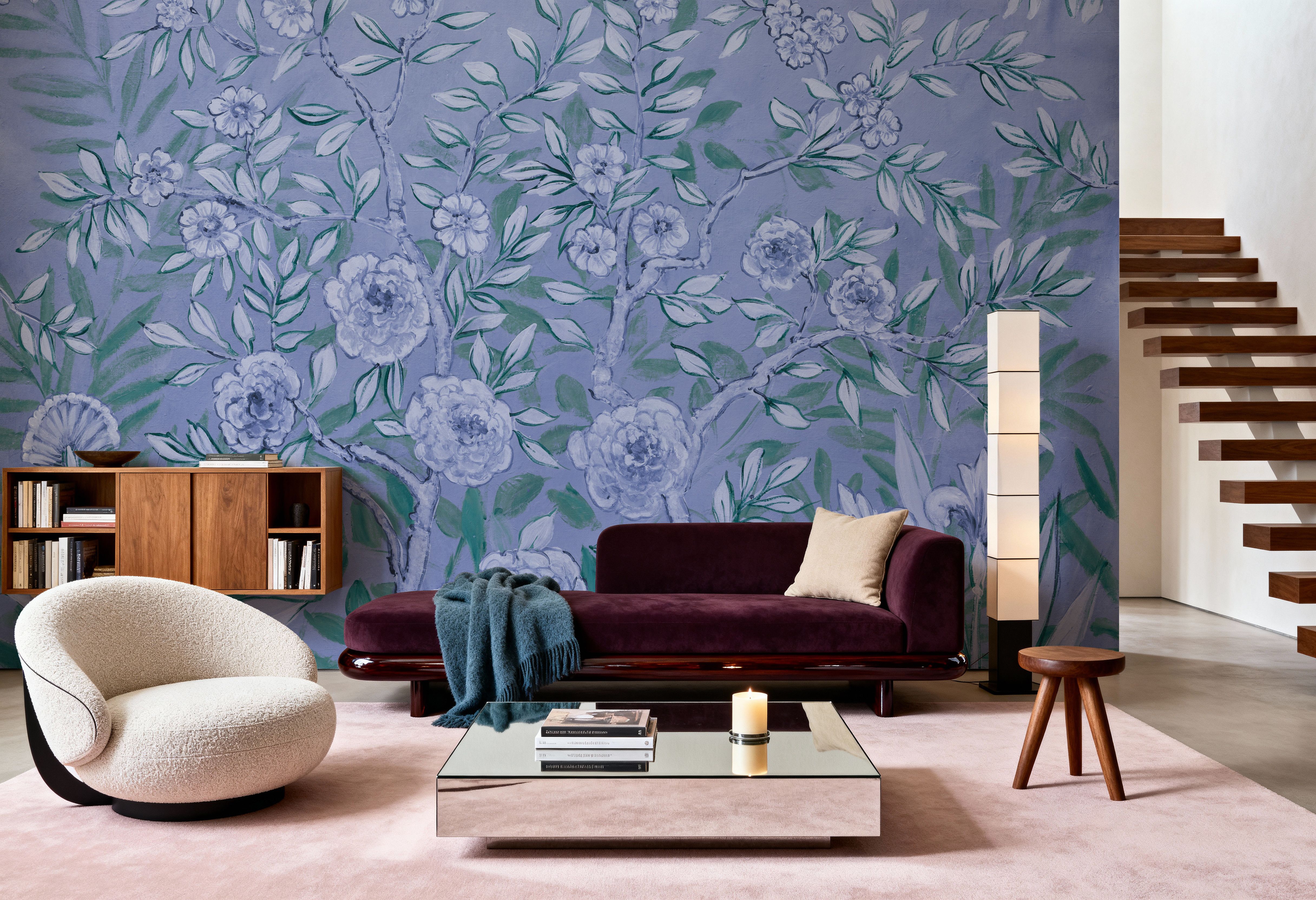 French Garden Blue Green