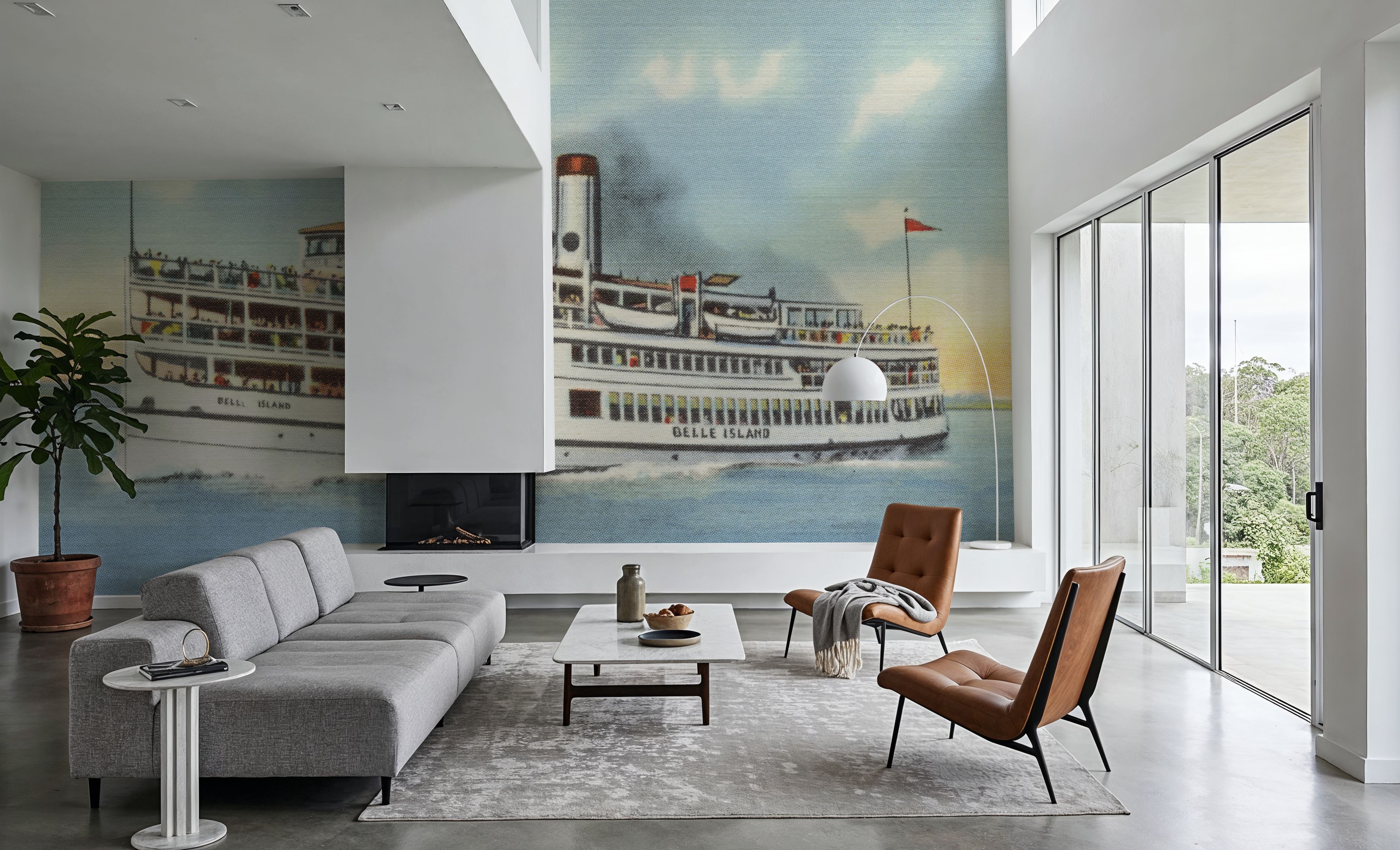 Greetings from Belle Island - Screenprint Postcard