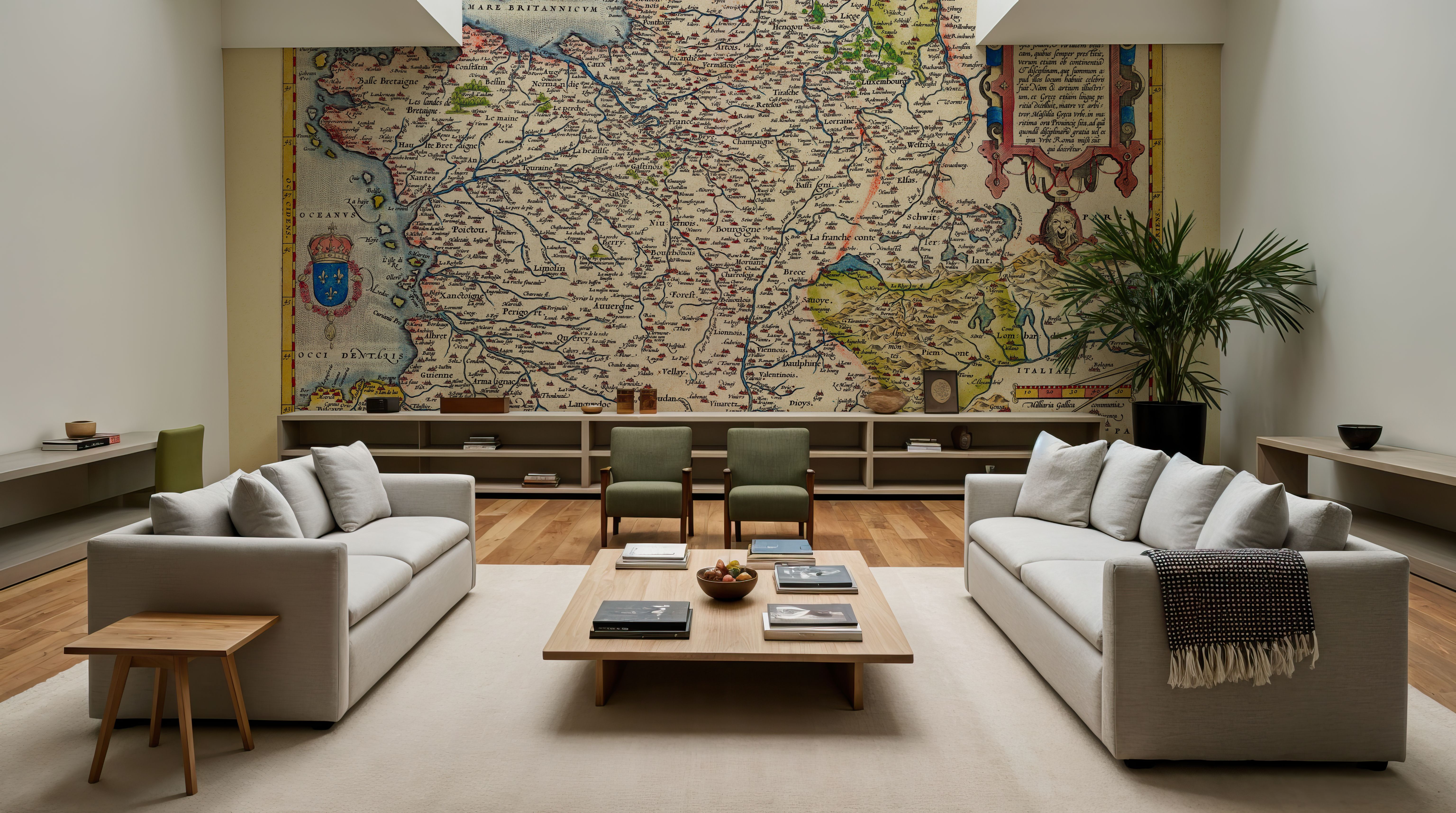 Old Map of France, 1570