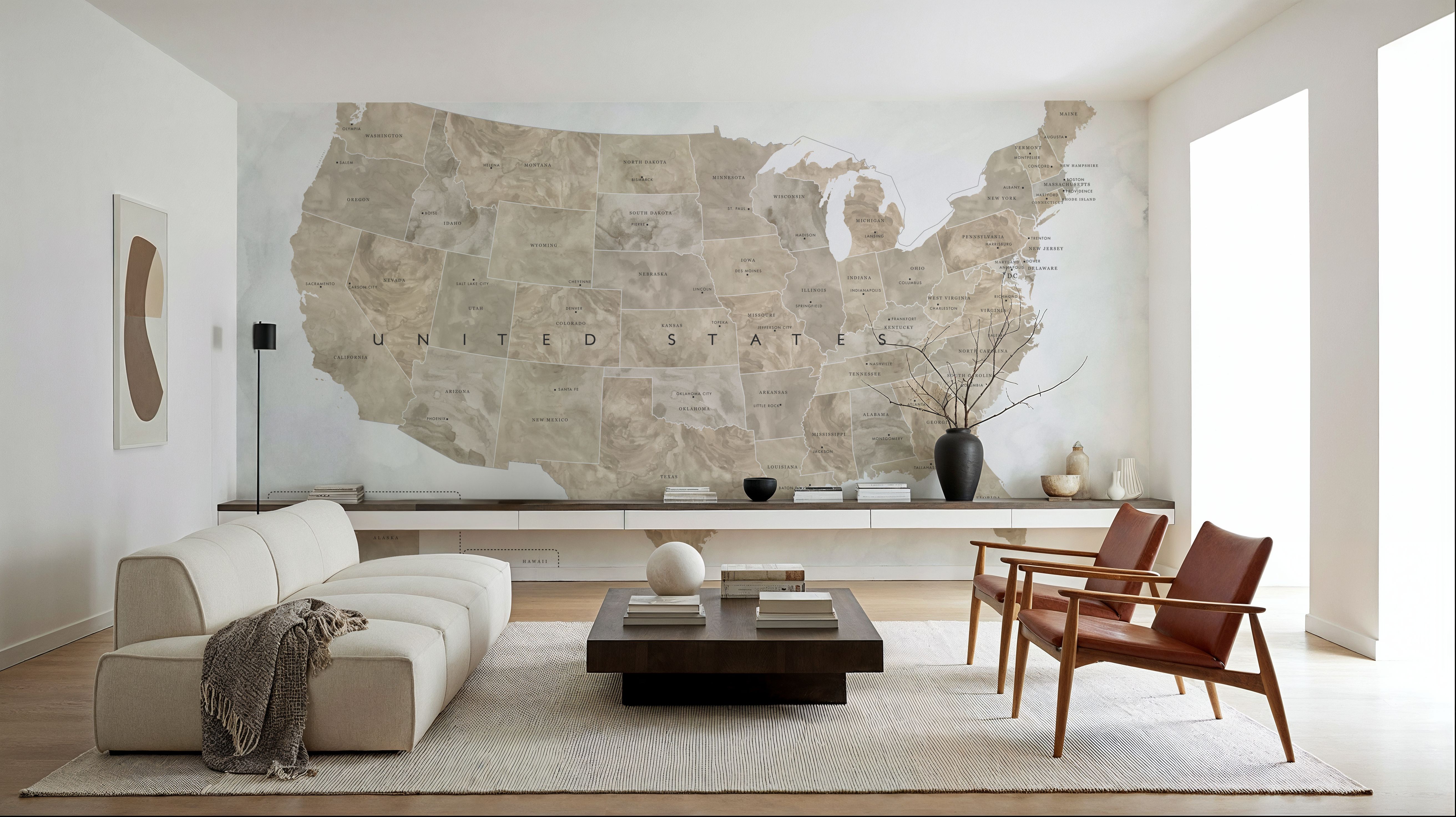 US State Map - Abey Wash