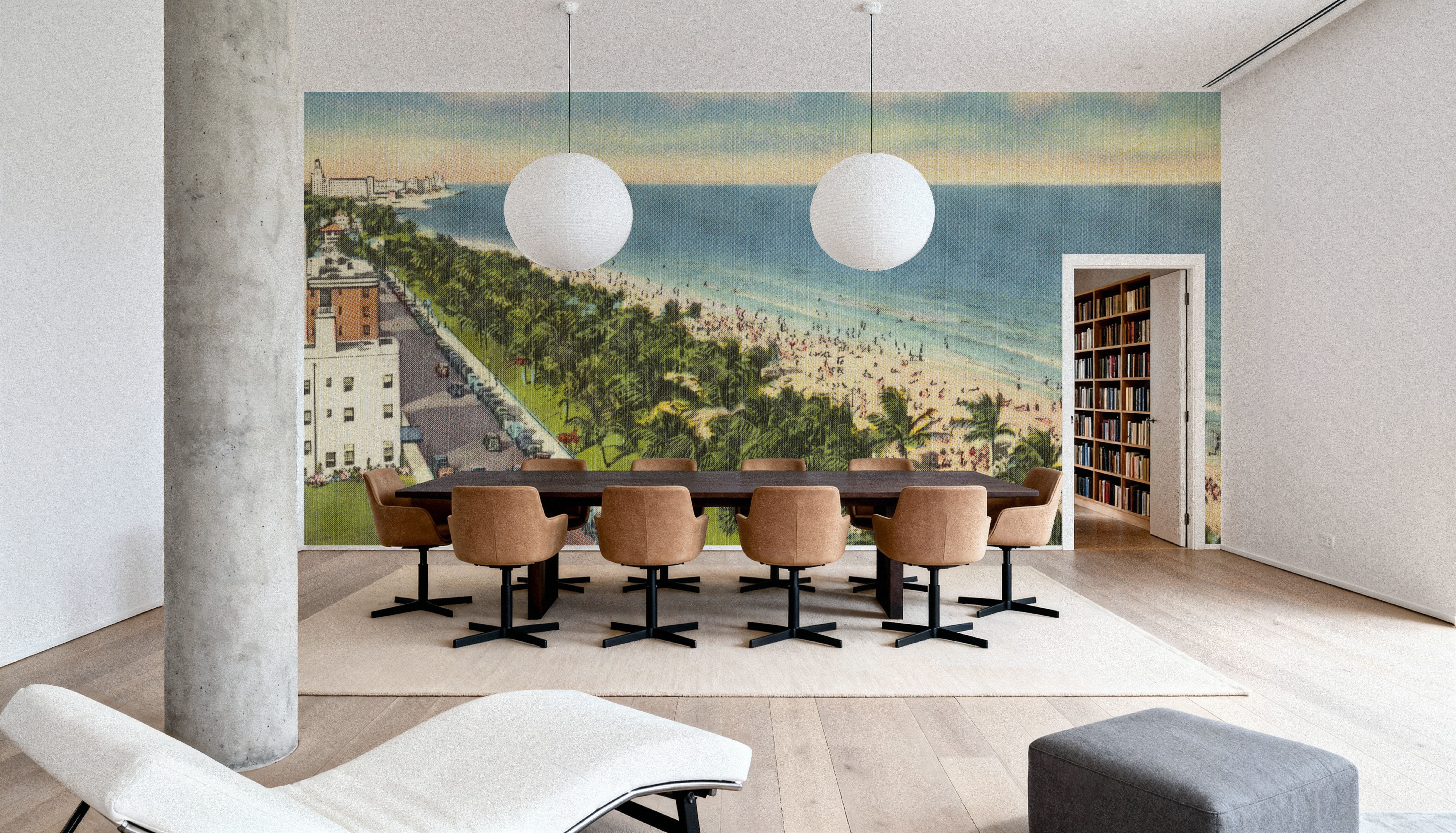 Ocean Drive - Screenprint Postcard