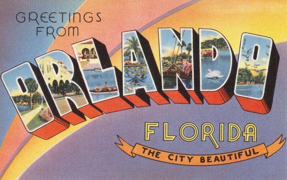 Greetings from Orlando - Screenprint Postcard
