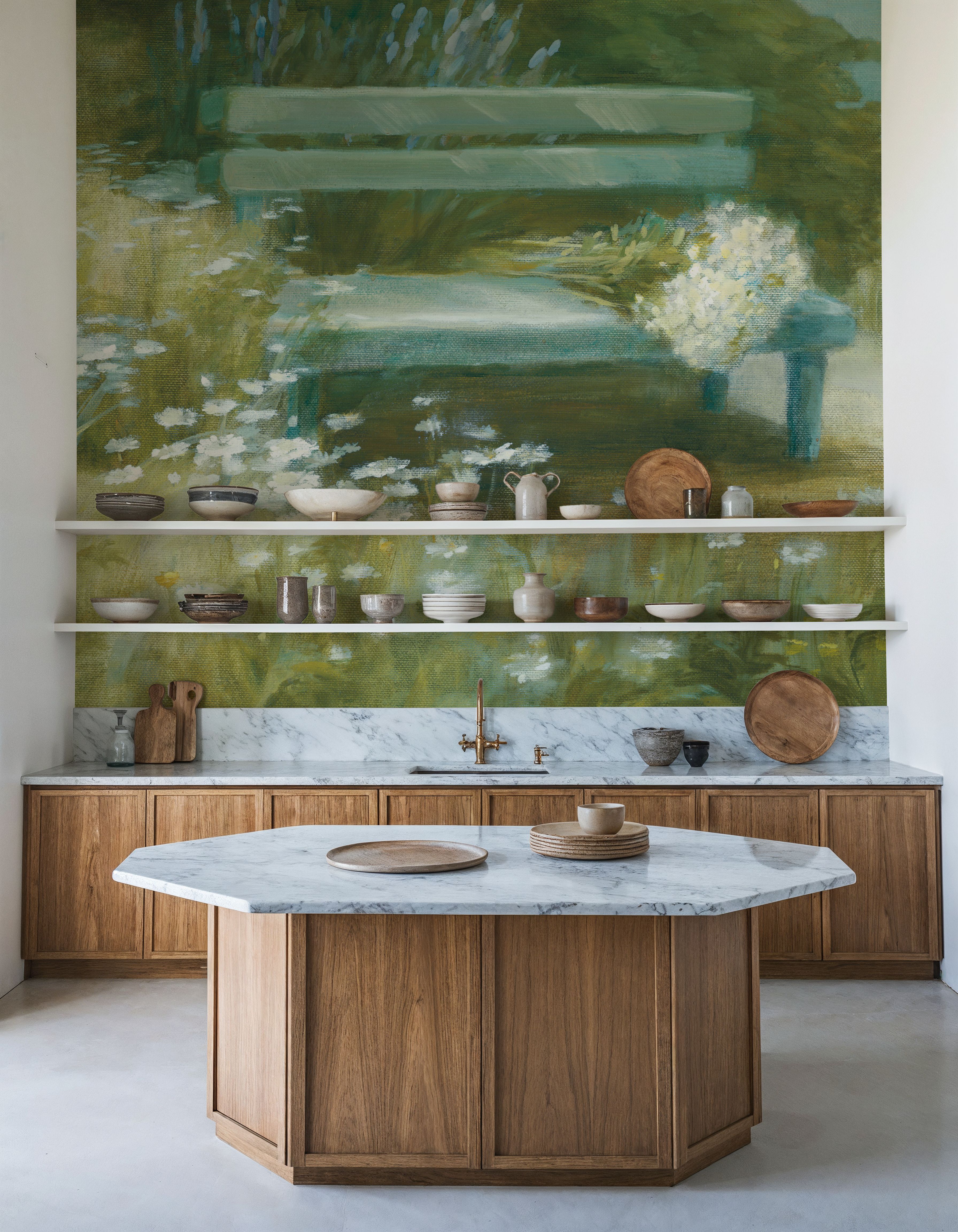 Garden Bench with Daisy Bouquet