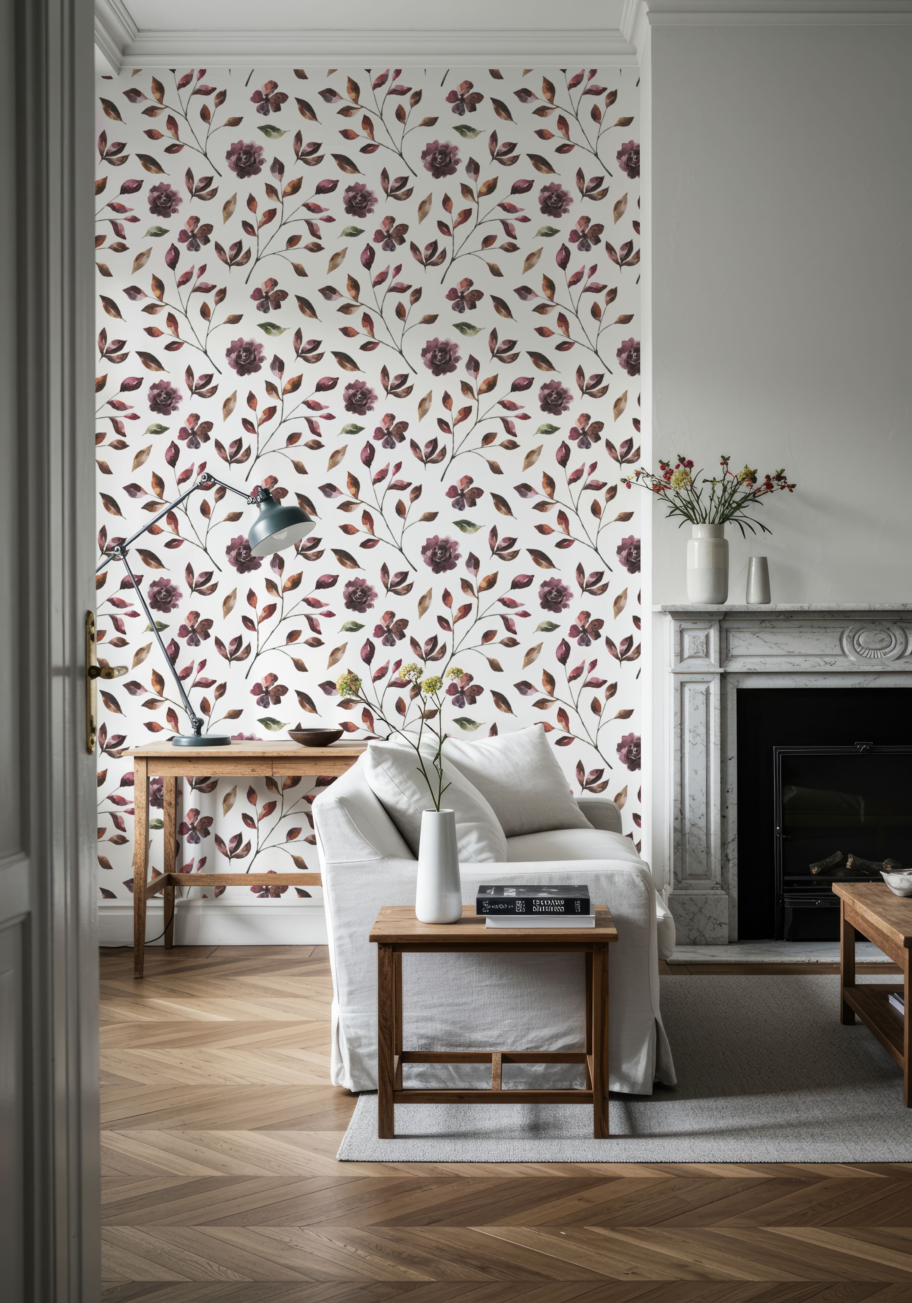 Orange And Purple Garden