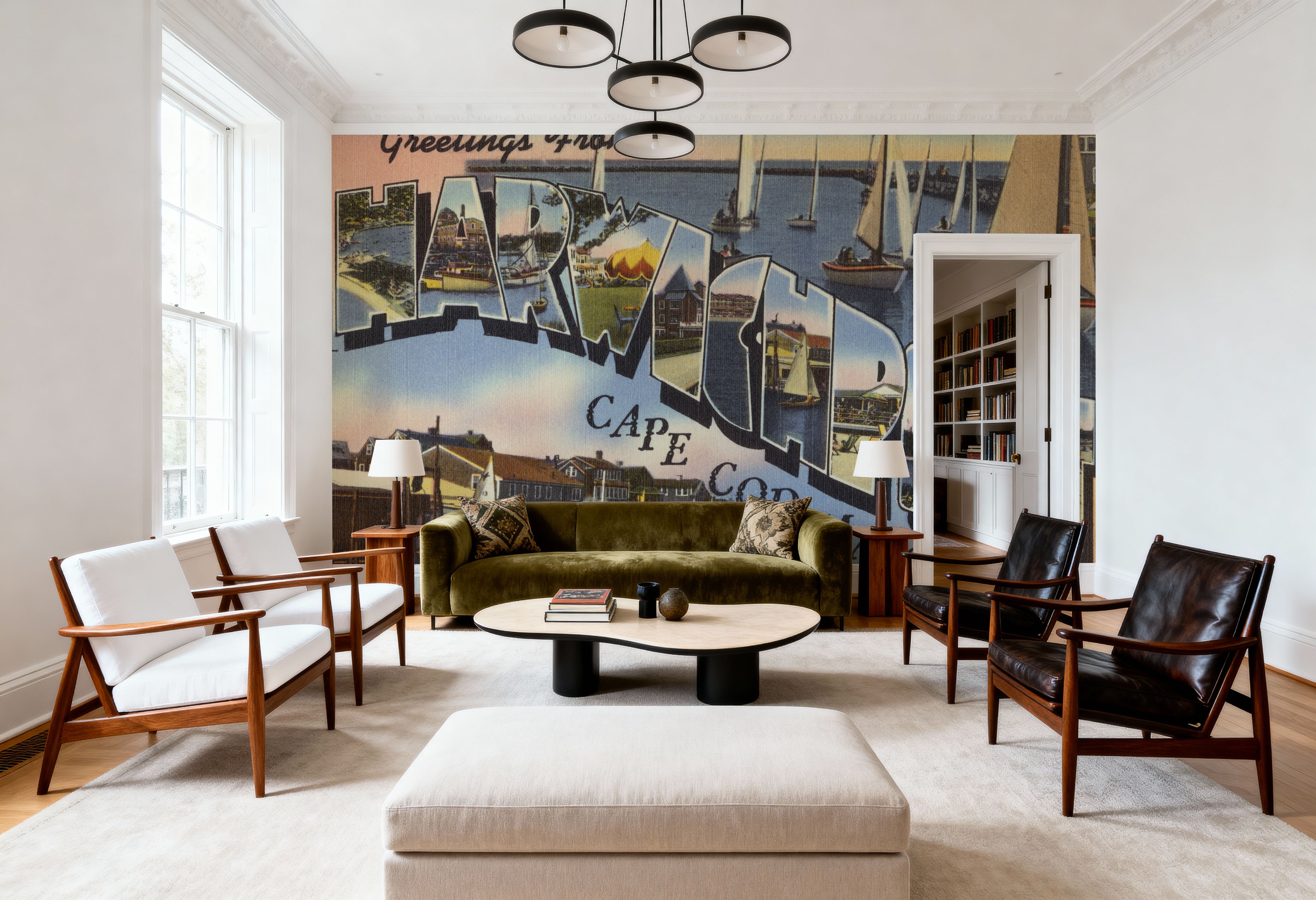 Greetings from Harwichport - Screenprint Postcard