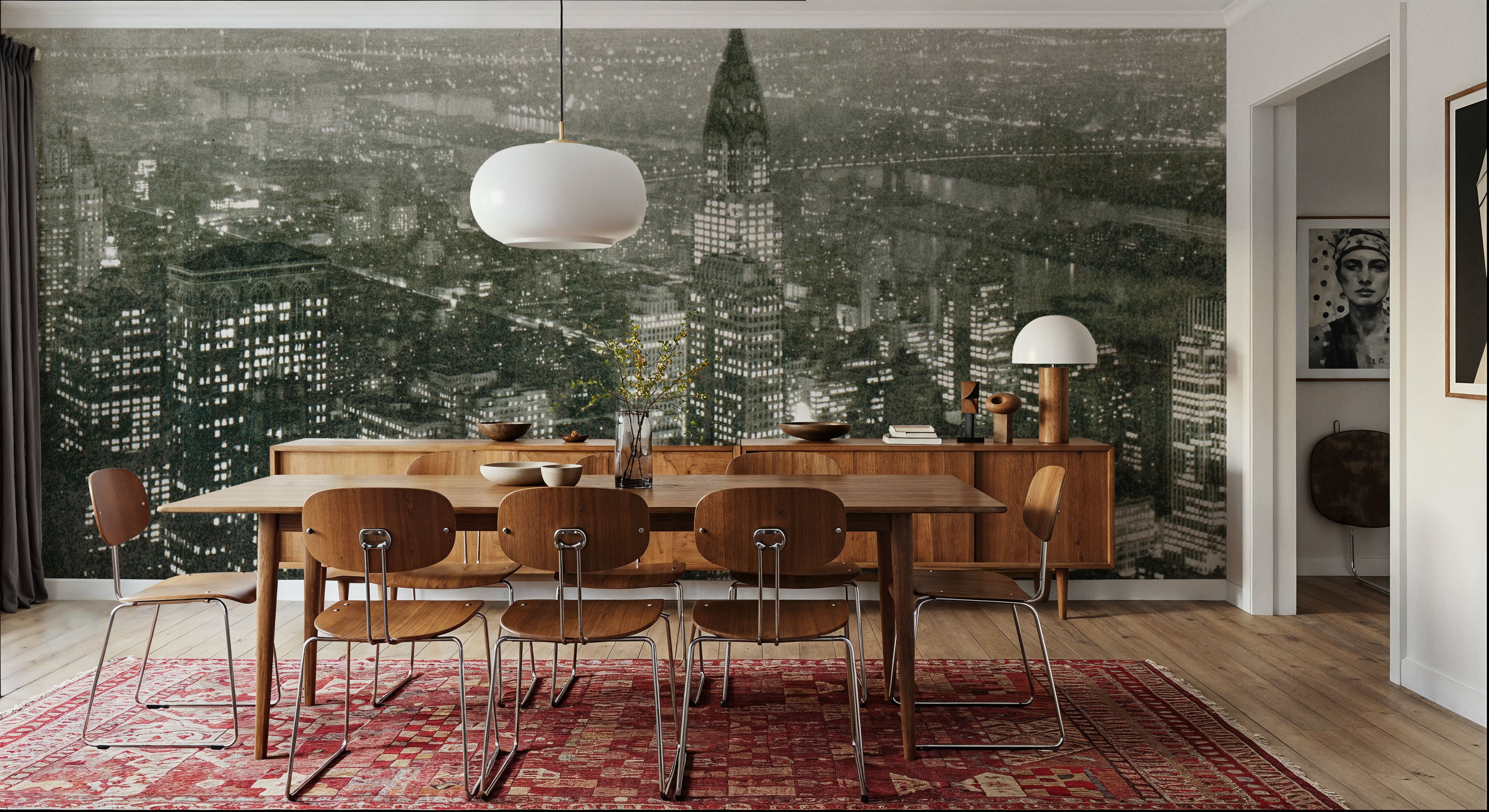 Manhattan at Night, Papel pintado