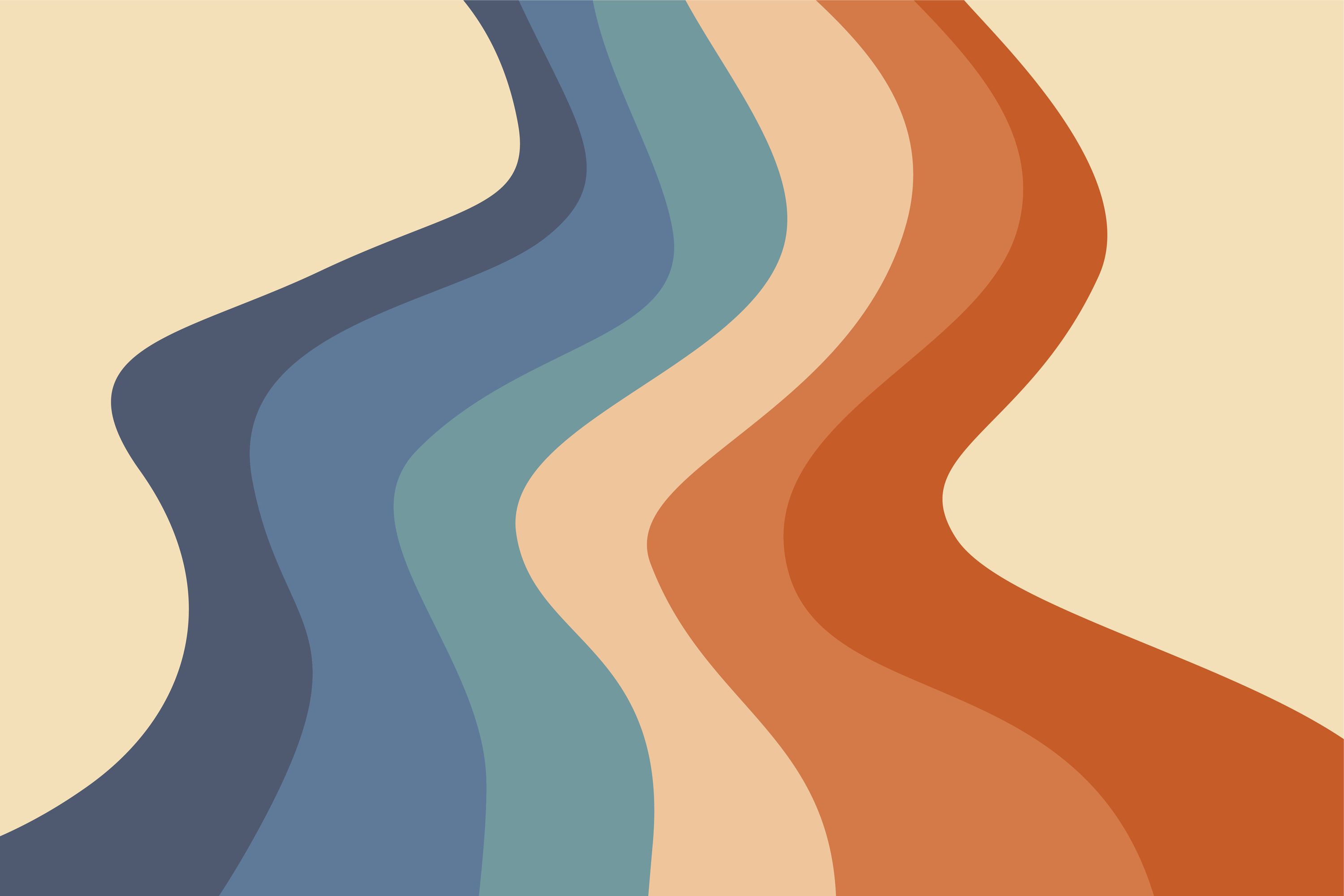 Swirly Hippie Rainbow