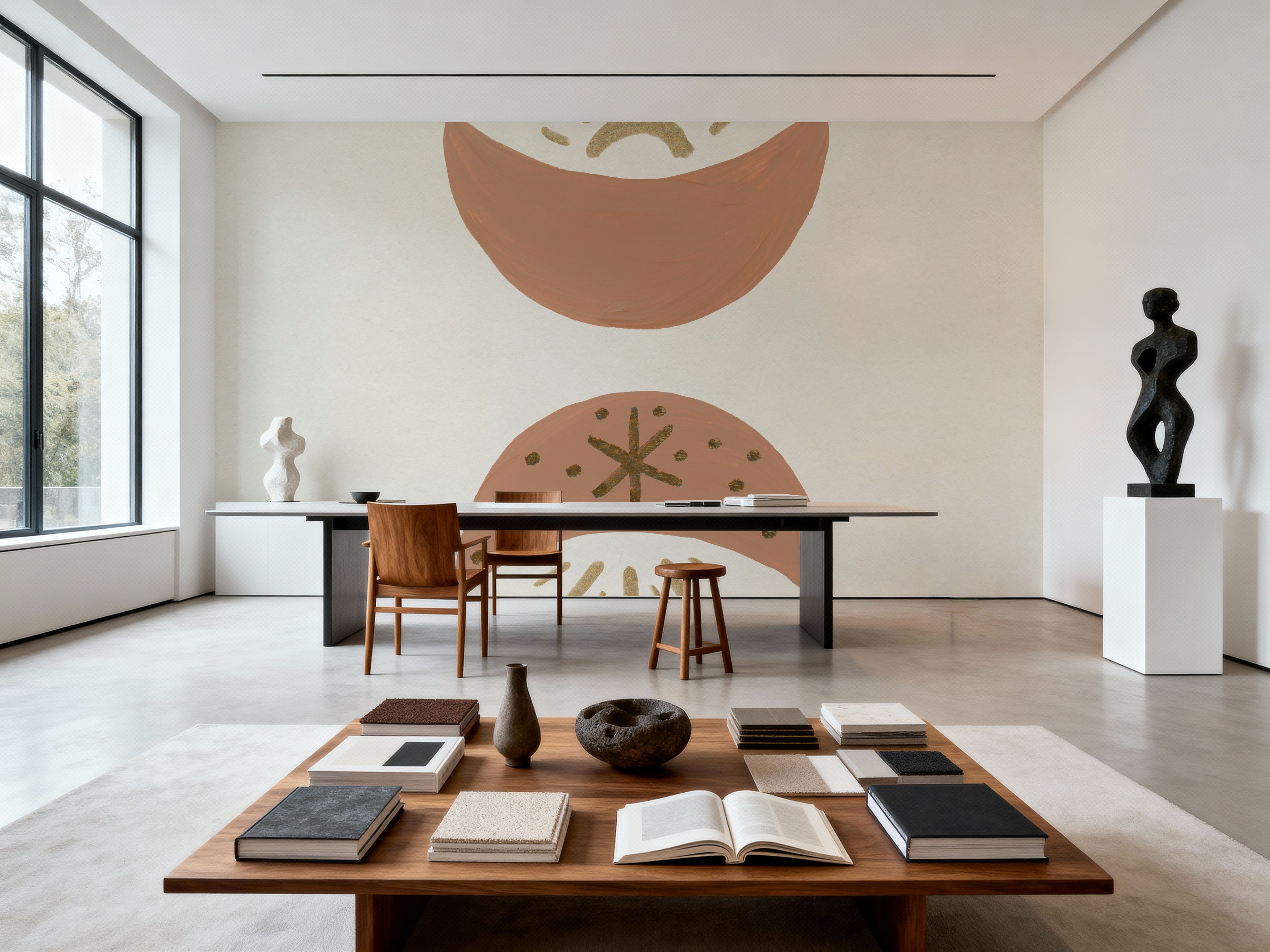 Serene Moon and Sun Beams