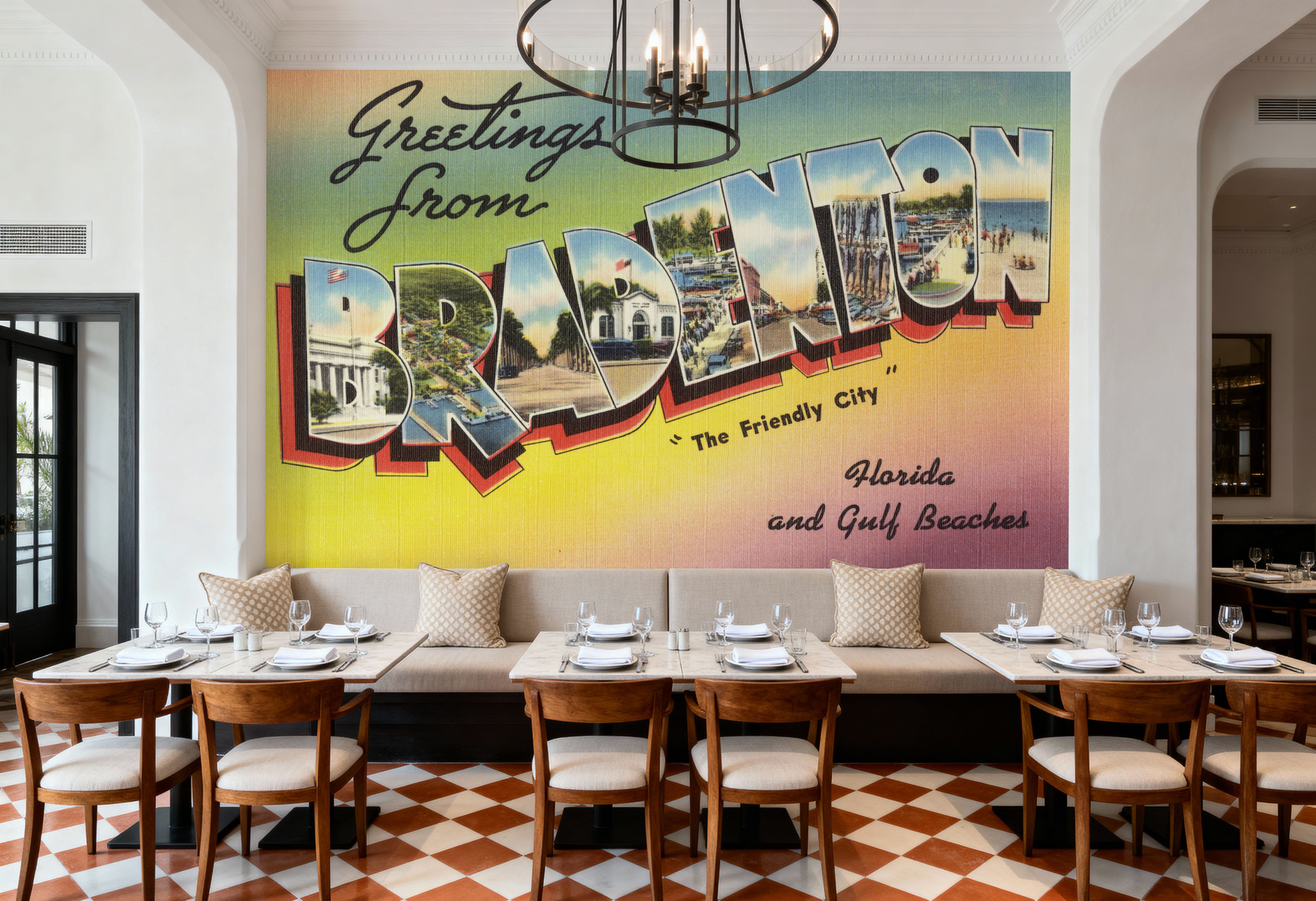 Greetings from Bradenton - Screenprint Postcard