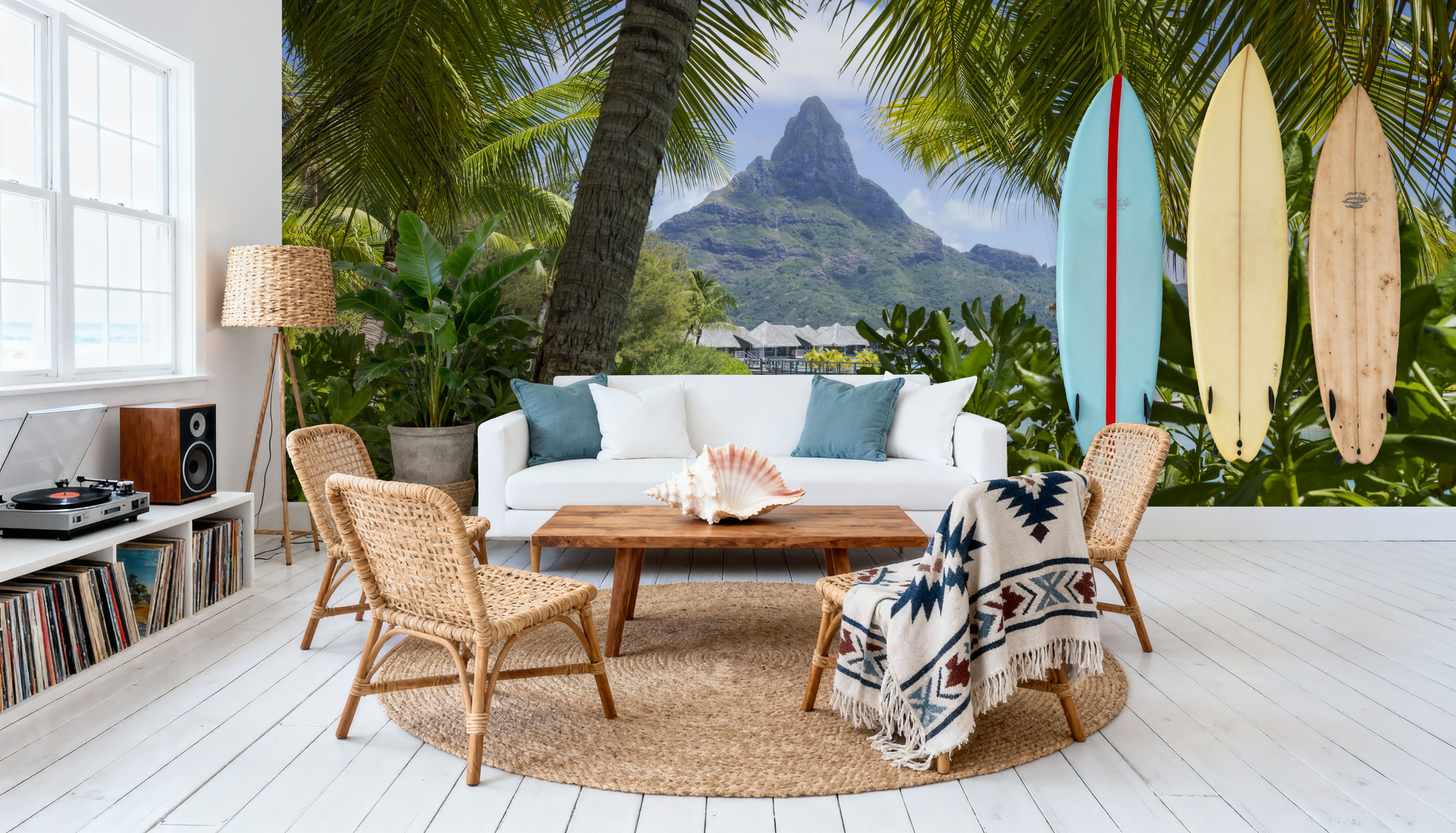 Mount Otemanu Framed