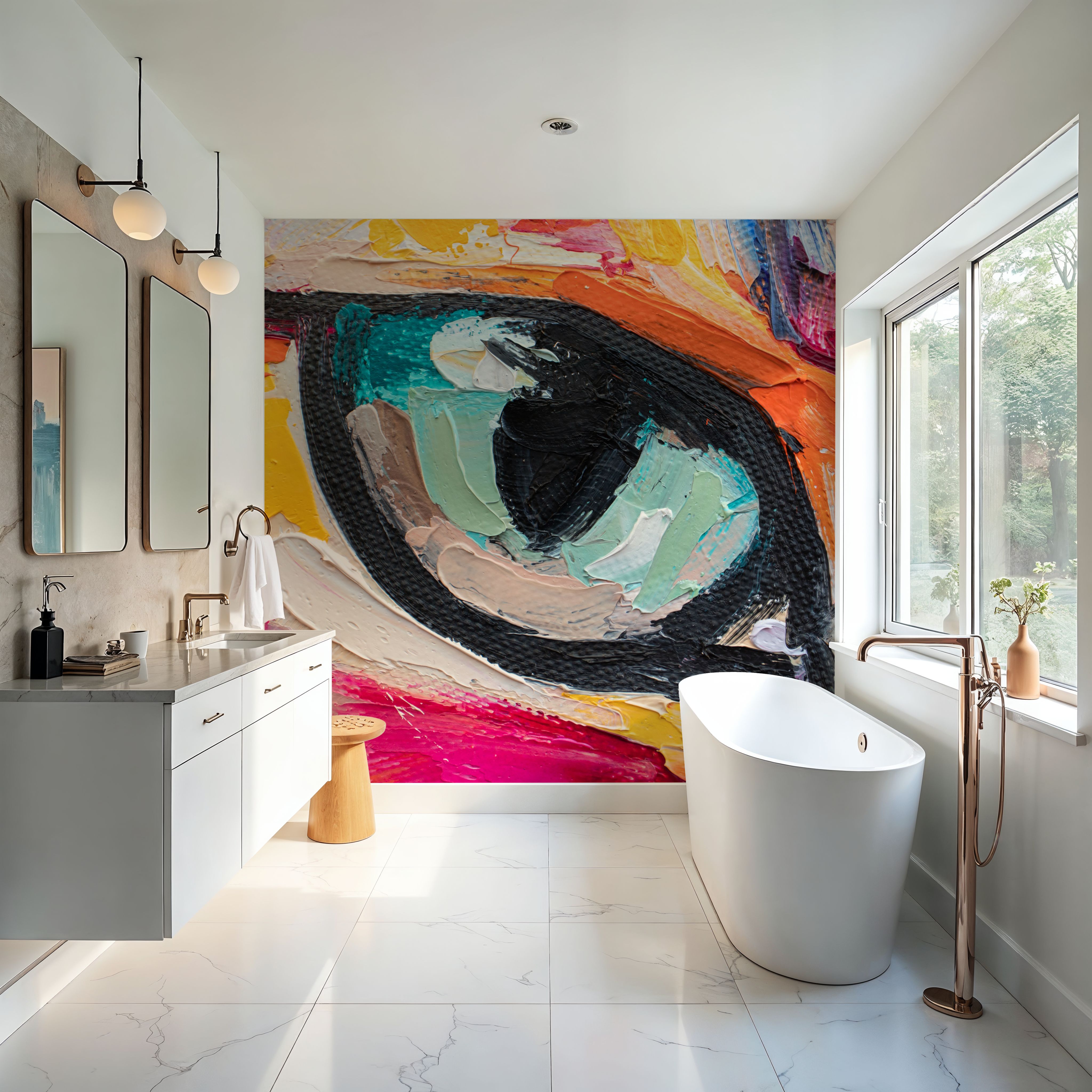 Deep Iris On Canvas