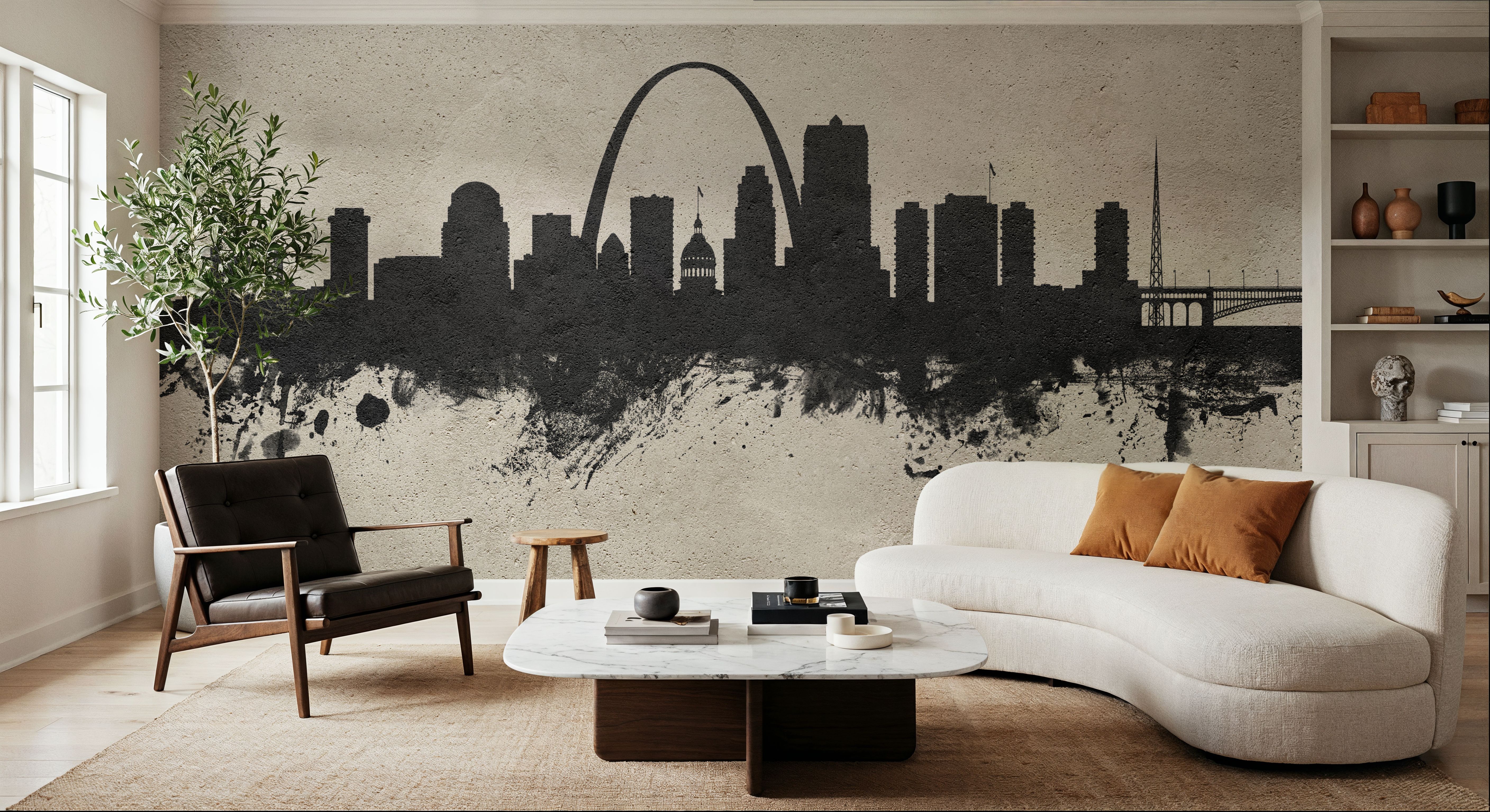 St Louis Missouri Skyline Concrete, Wallpaper