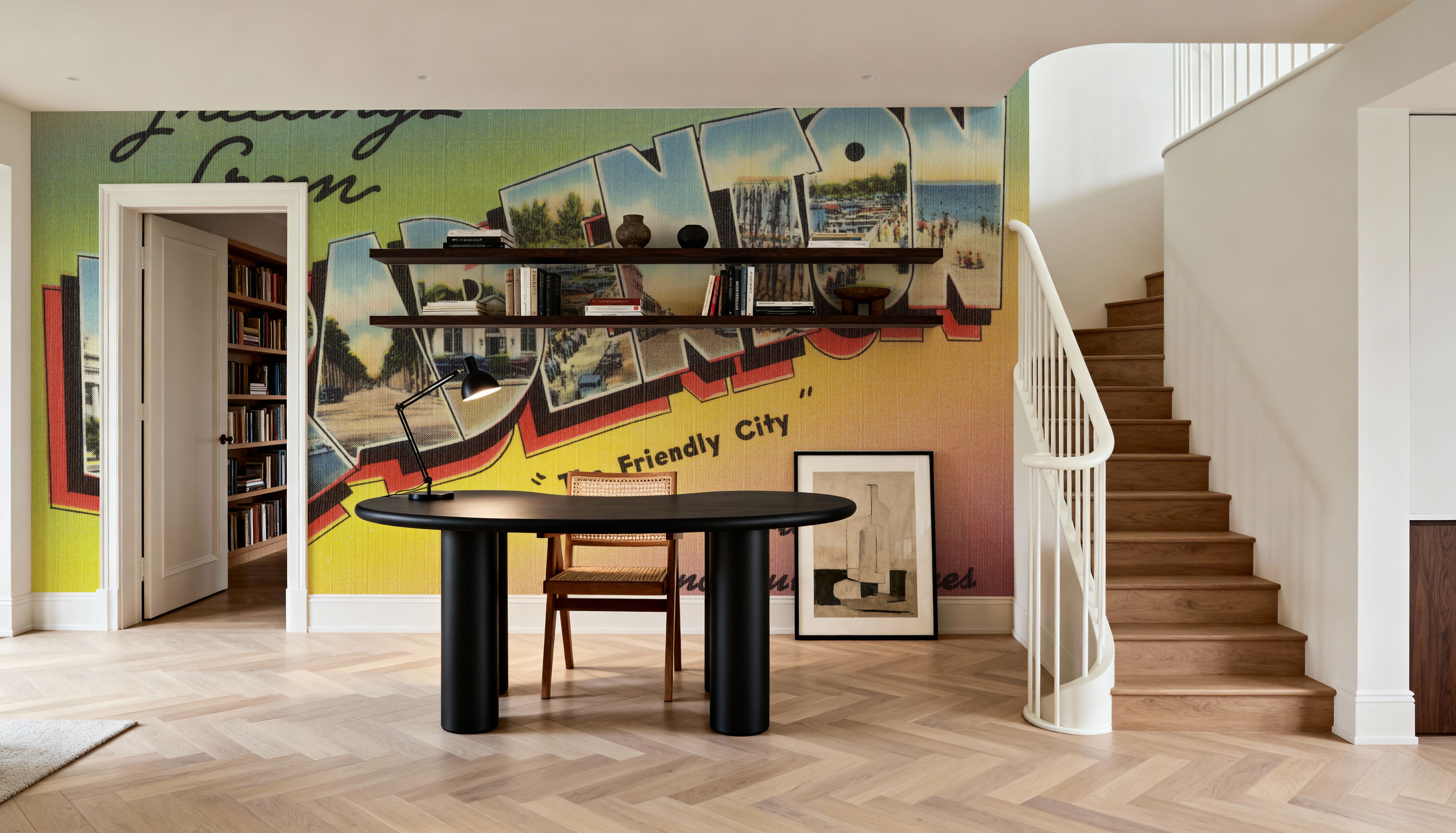 Greetings from Bradenton - Screenprint Postcard, Wallpaper