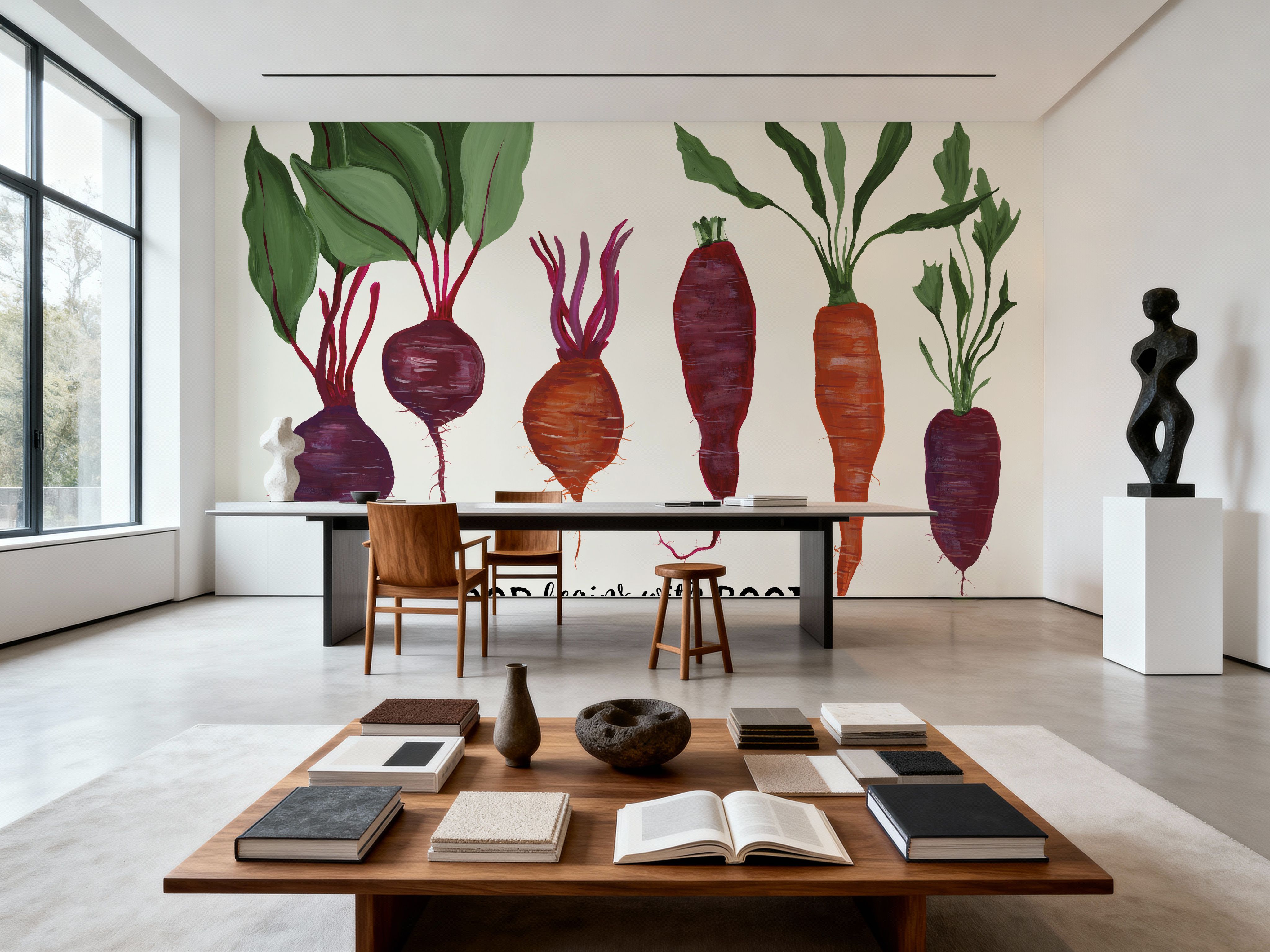 Soul Food Begins With Roots, Papier peint