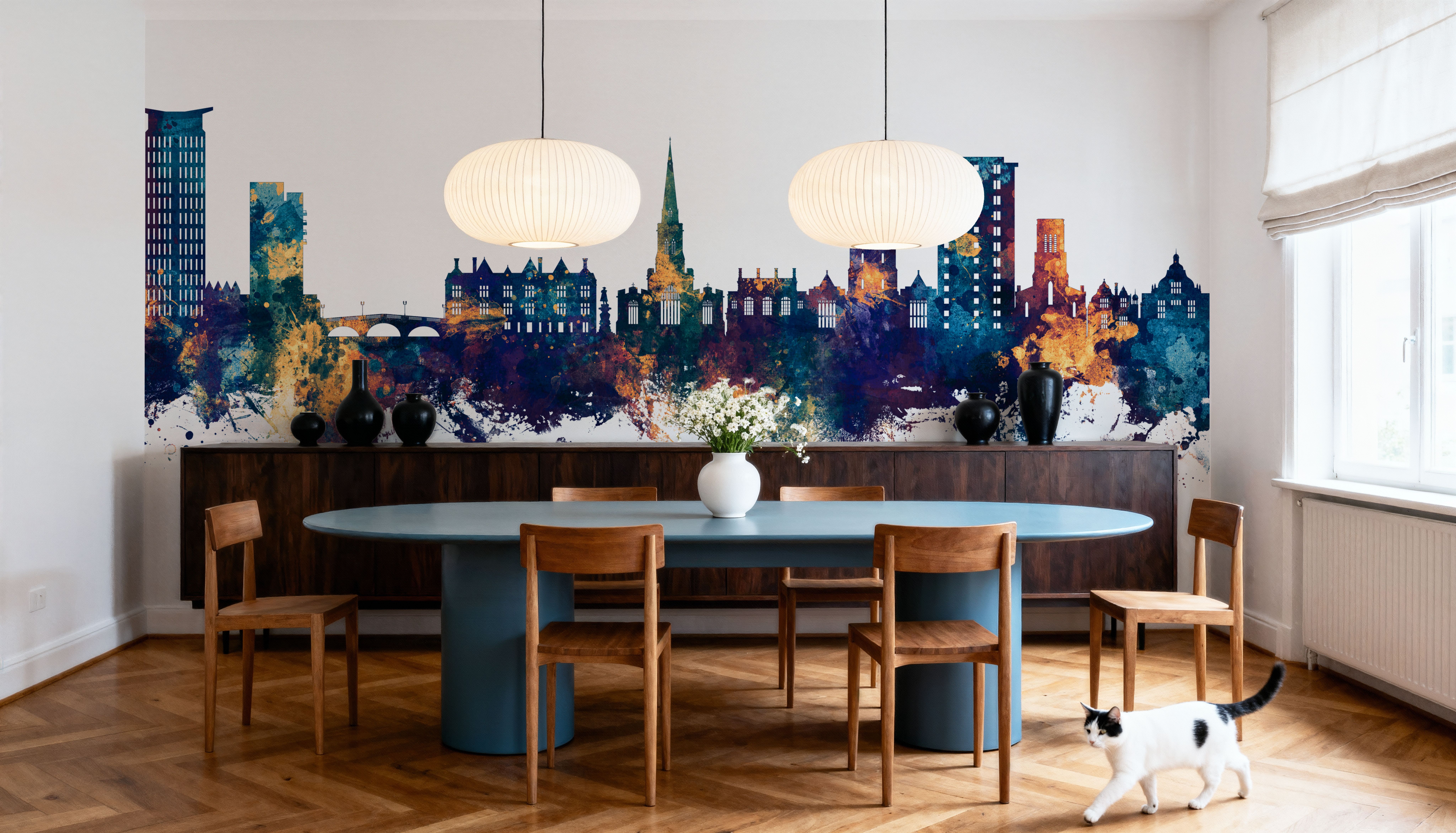 Bedford England Skyline Blu& Bronze