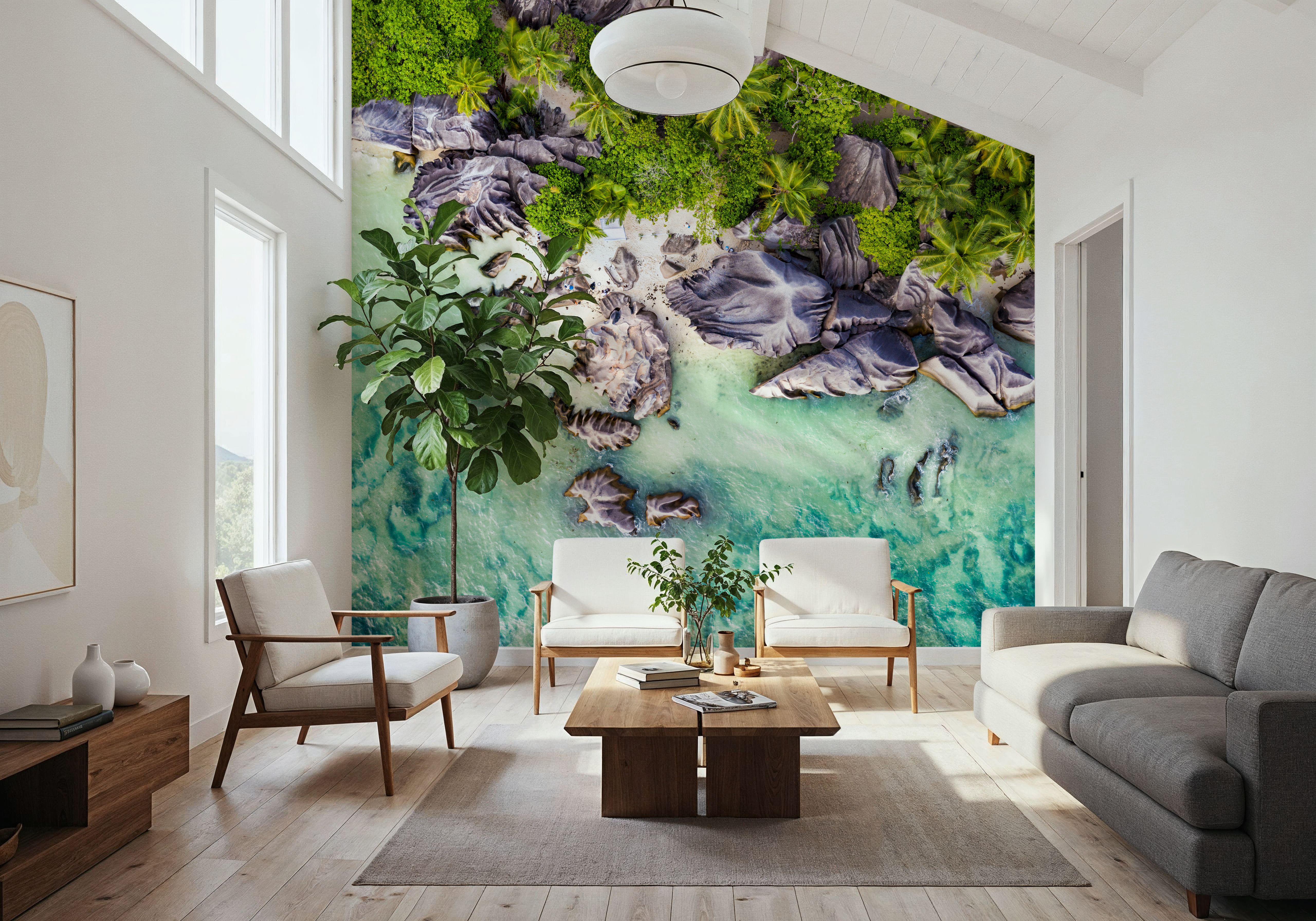 Flying Over The Tropics, Wallpaper