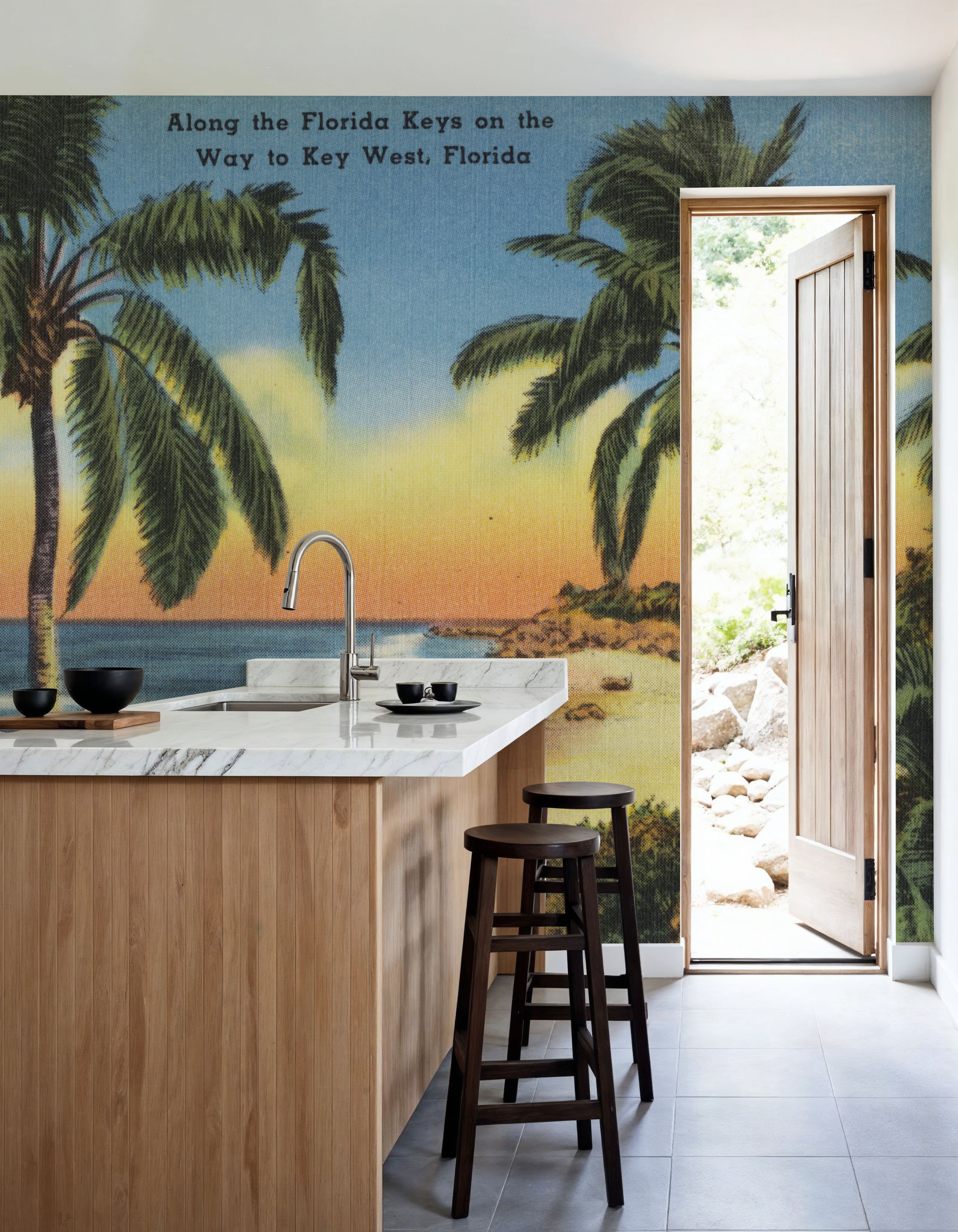 Greetings from The Keys - Screenprint Postcard