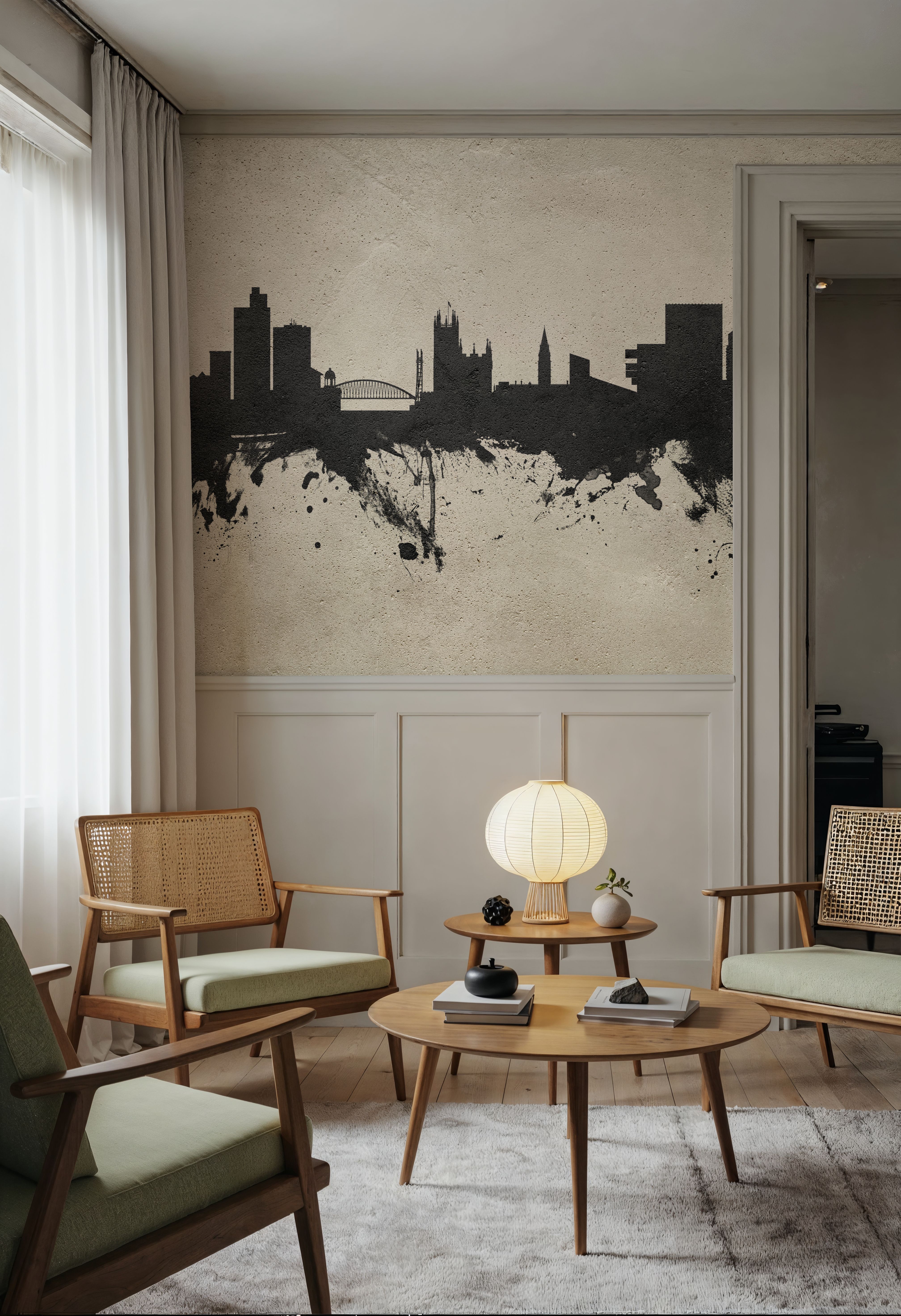Manchester England Skyline Concrete