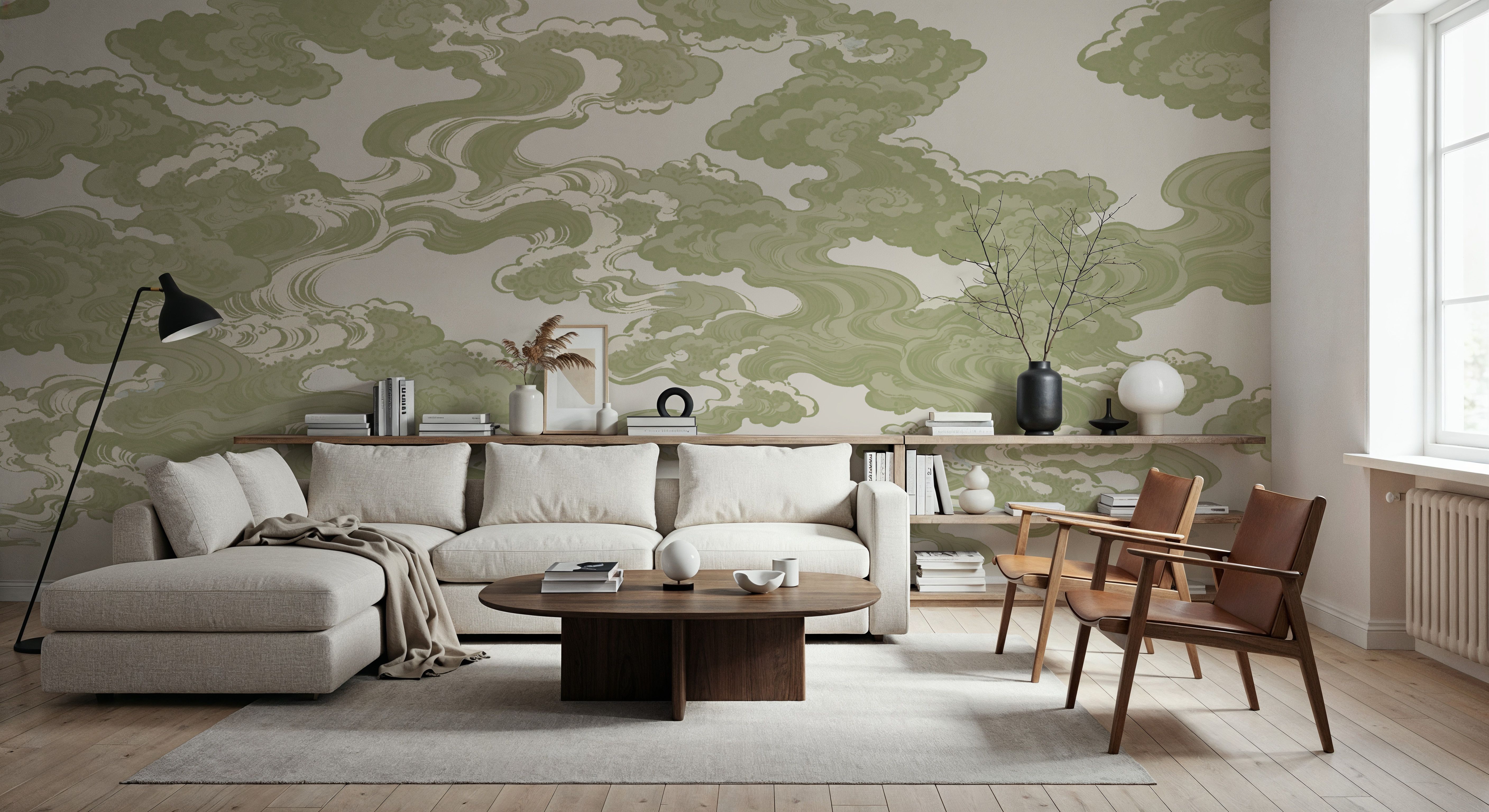 Ukiyo-e Clouds, Pistachio