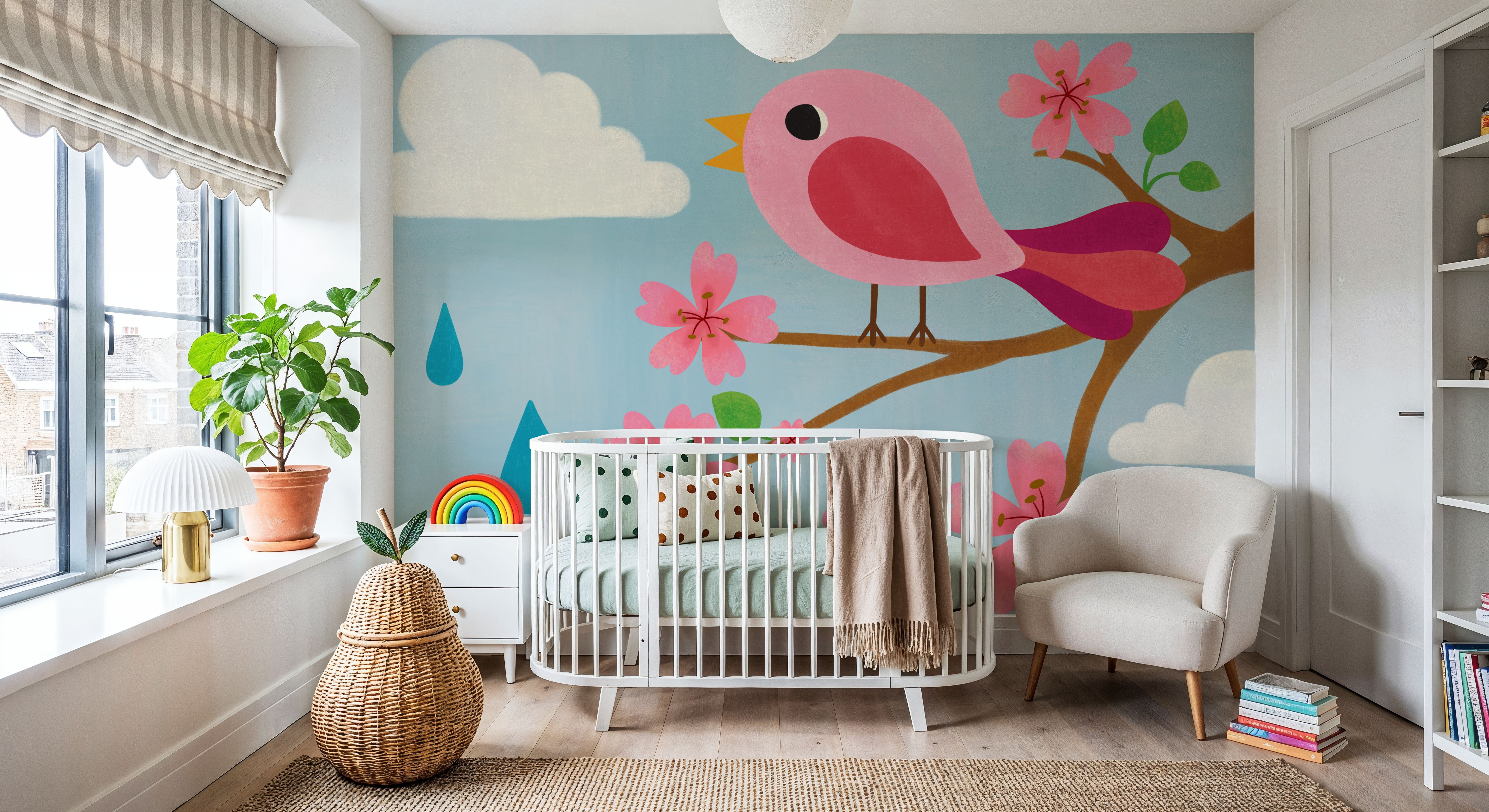 Retro Spring Bird