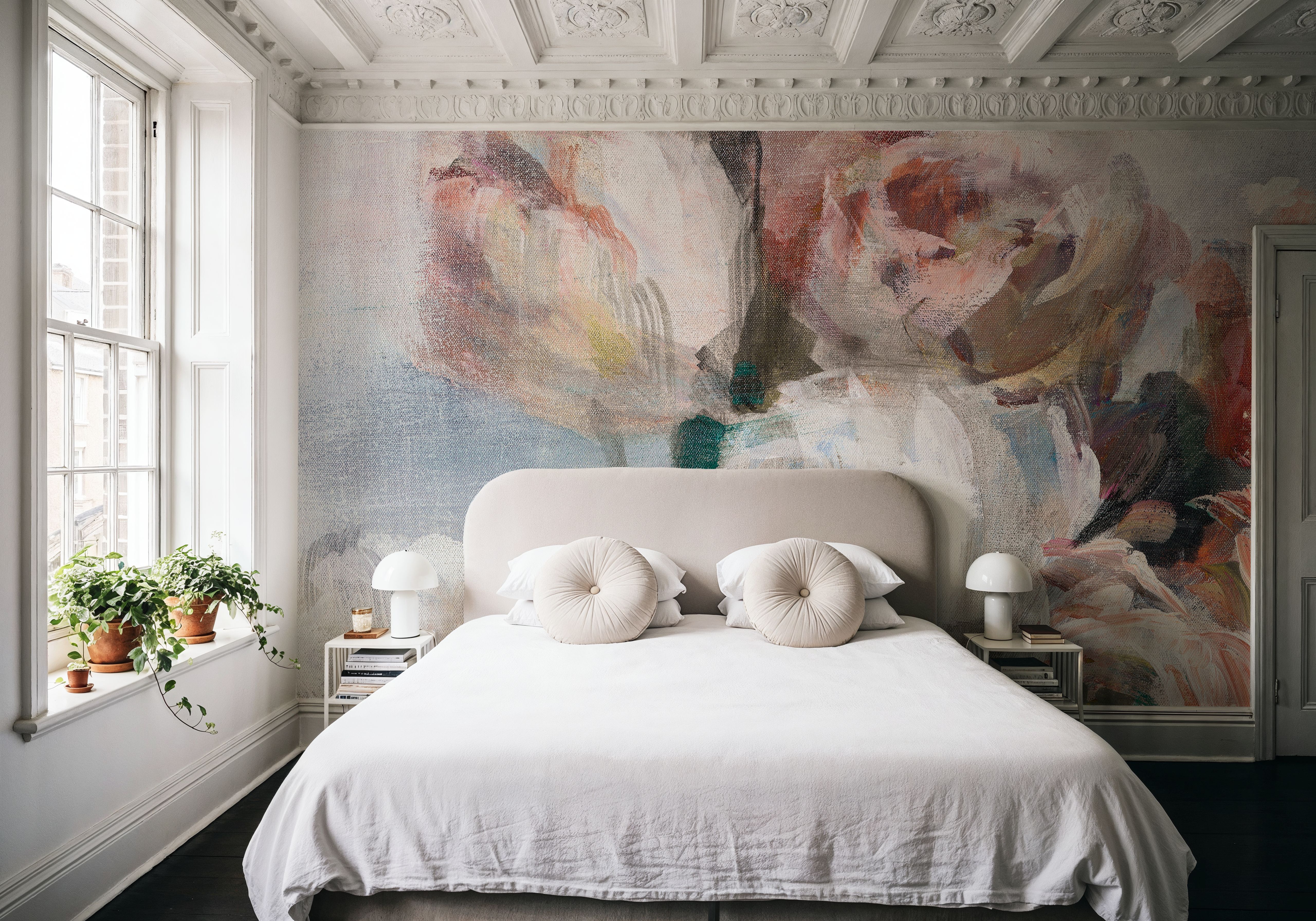 Fall Bouquet on White Panel I