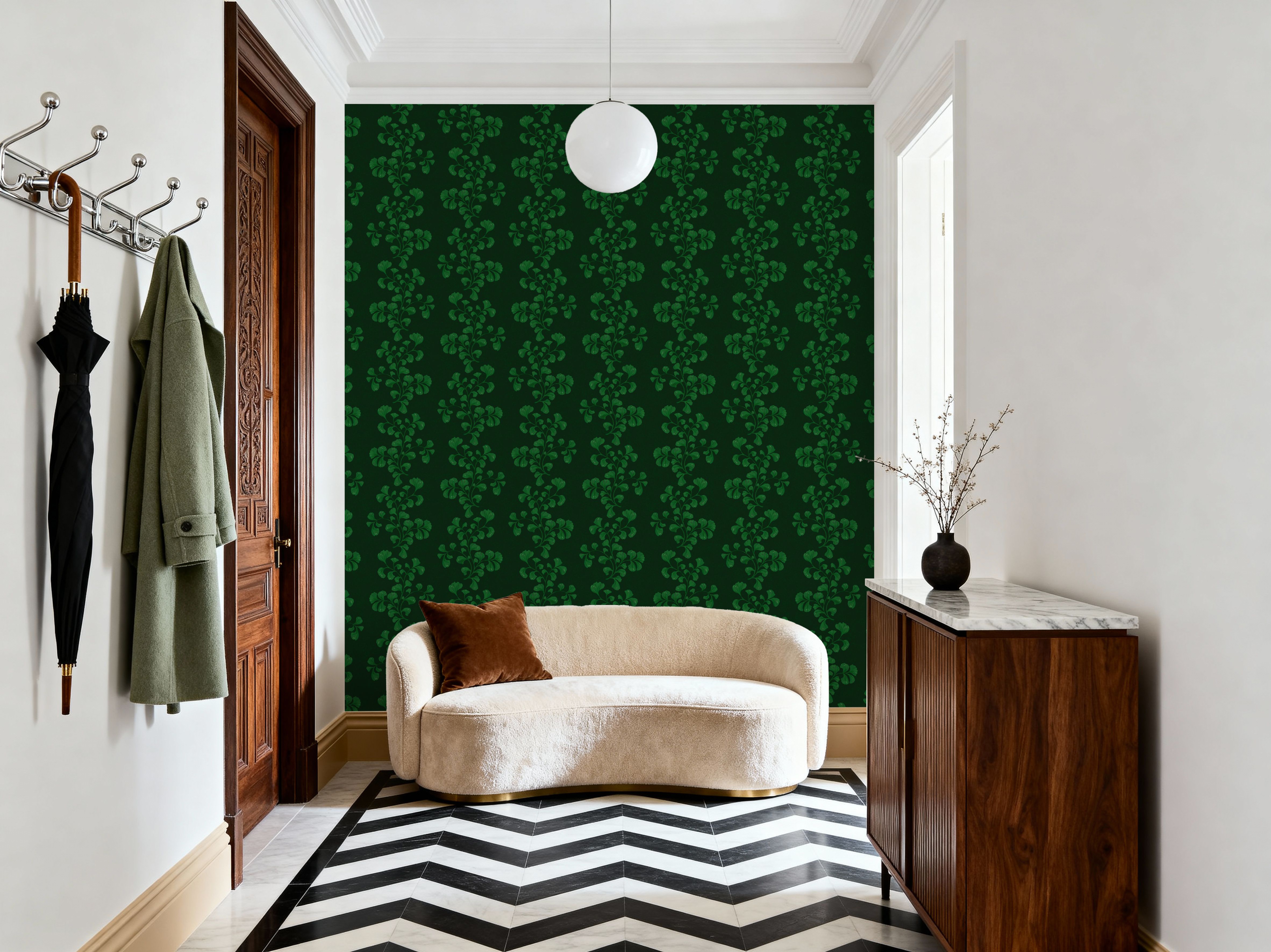 Fern Stripes, Chlorophyll Green
