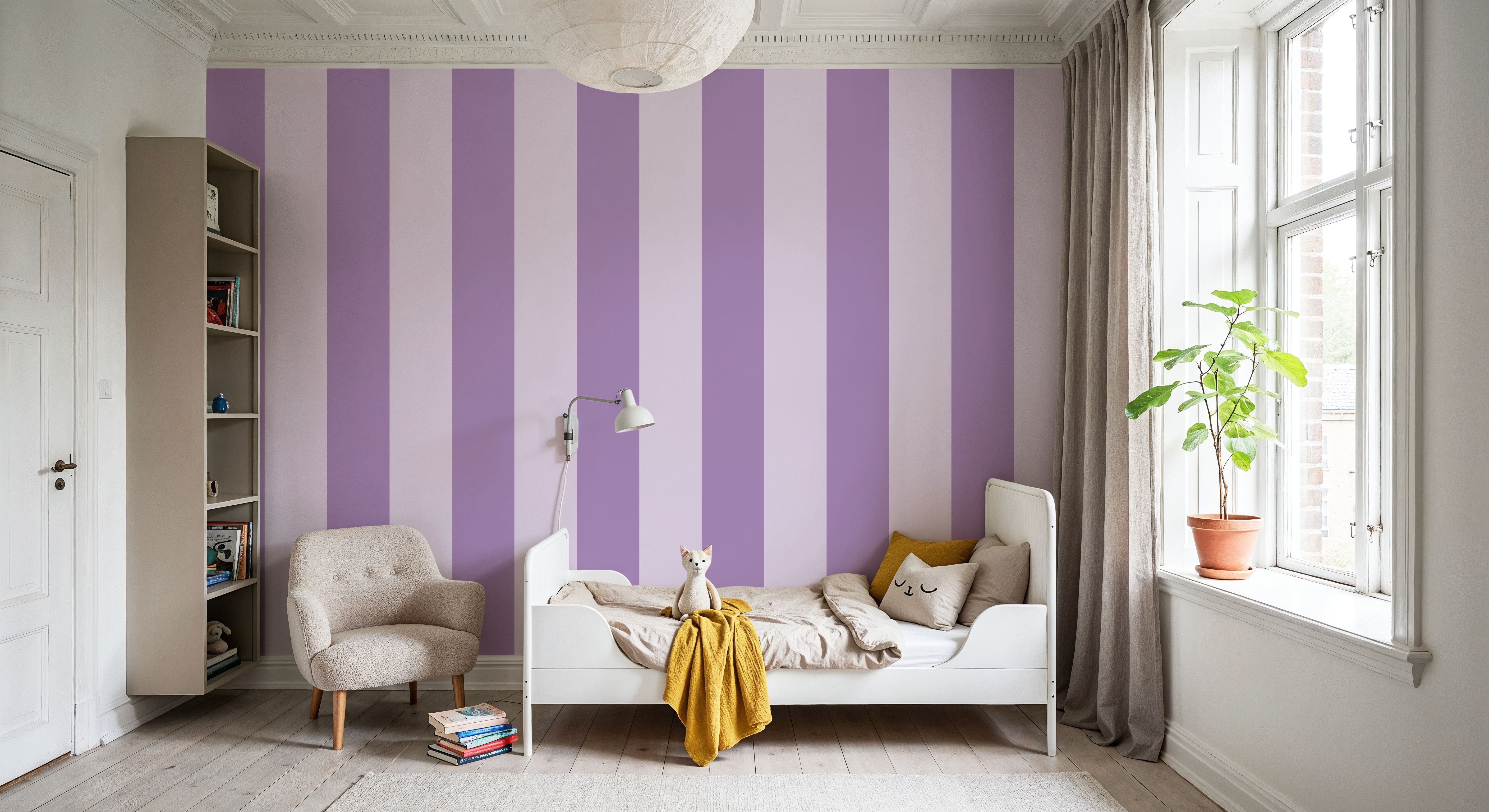 Circus Stripes, Purple on Purple