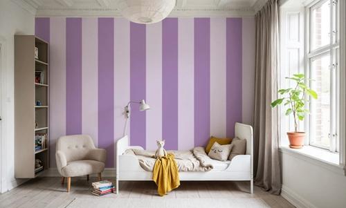 Circus Stripes, Purple on Purple