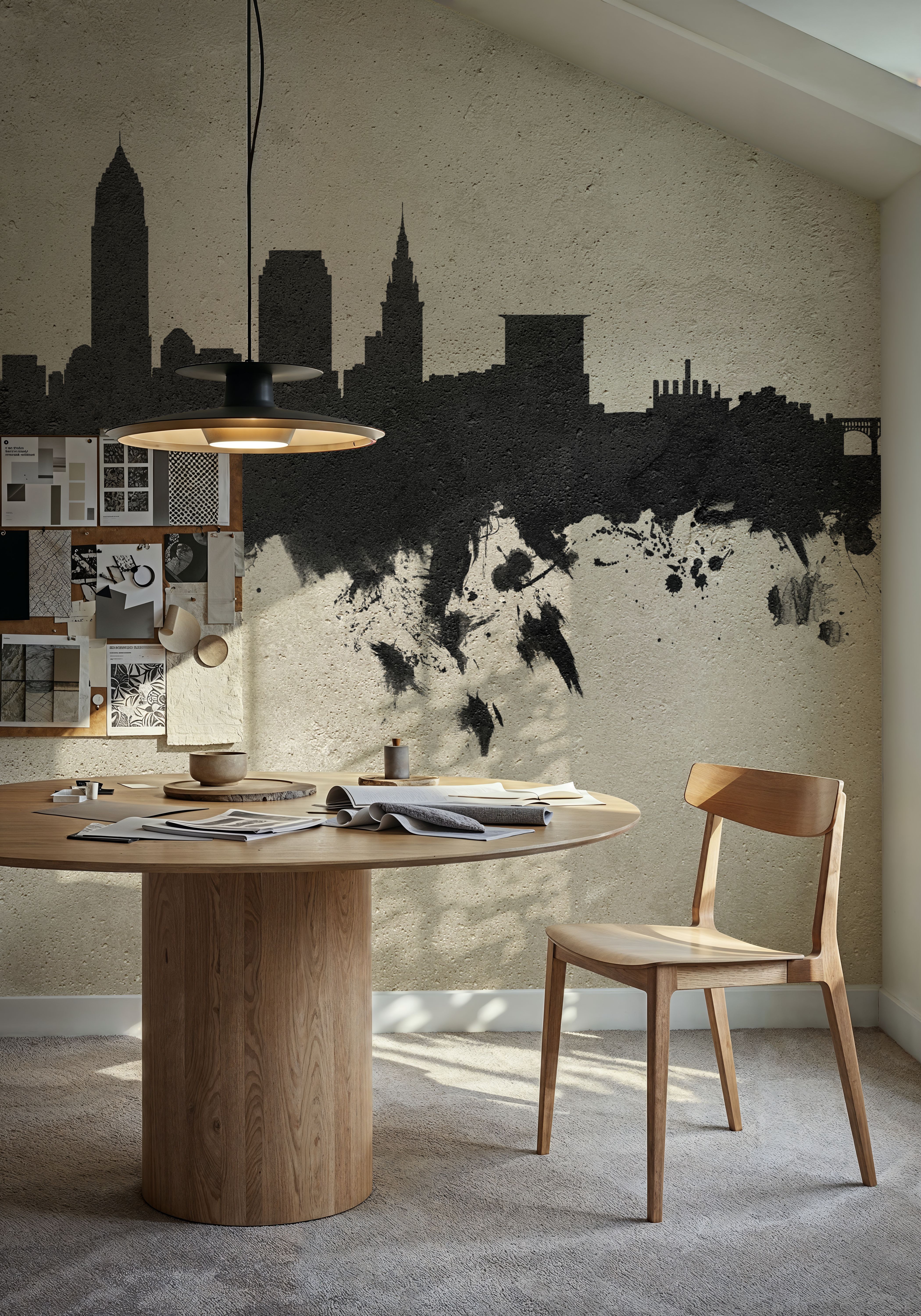 Cleveland Ohio Skyline Concrete