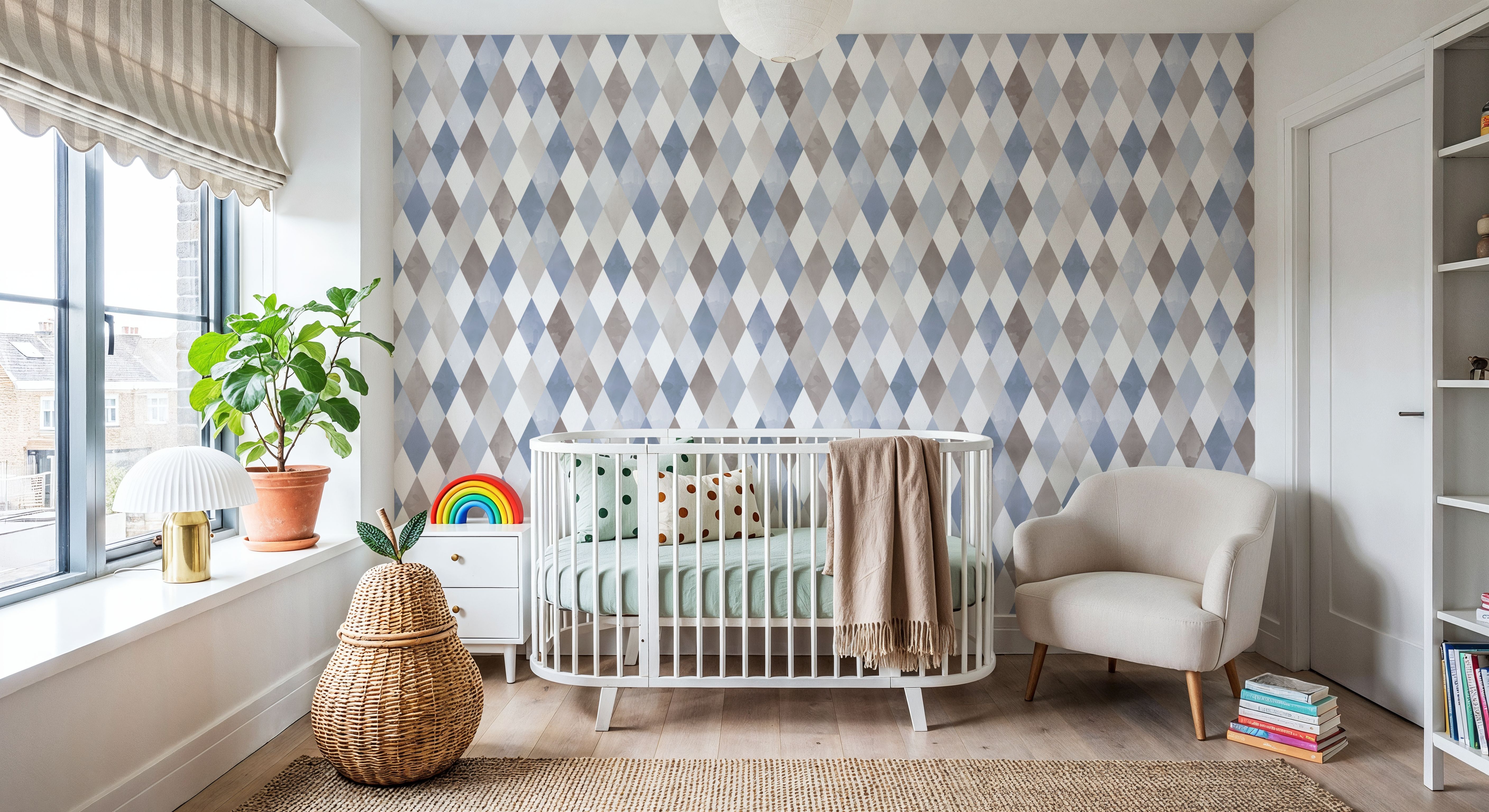 Contrasting Diamonds, Blue