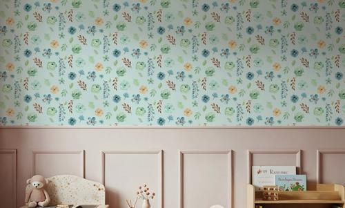 Flutterby Flowers Baby Blue