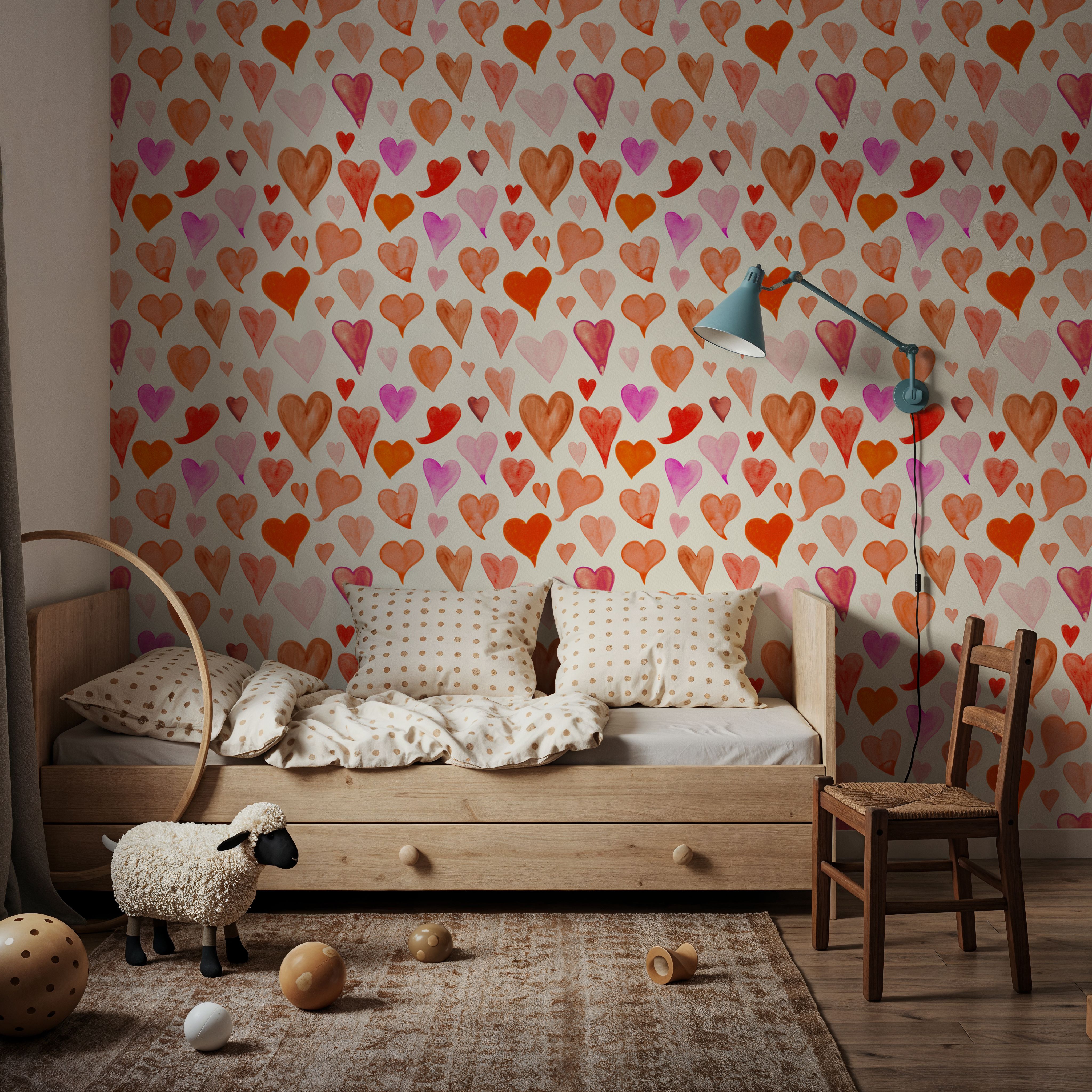 Red Painted Hearts