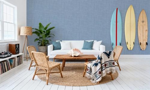 Mottled Linen Effect, Sky Blue