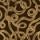 Swirl, Yellow on Brown