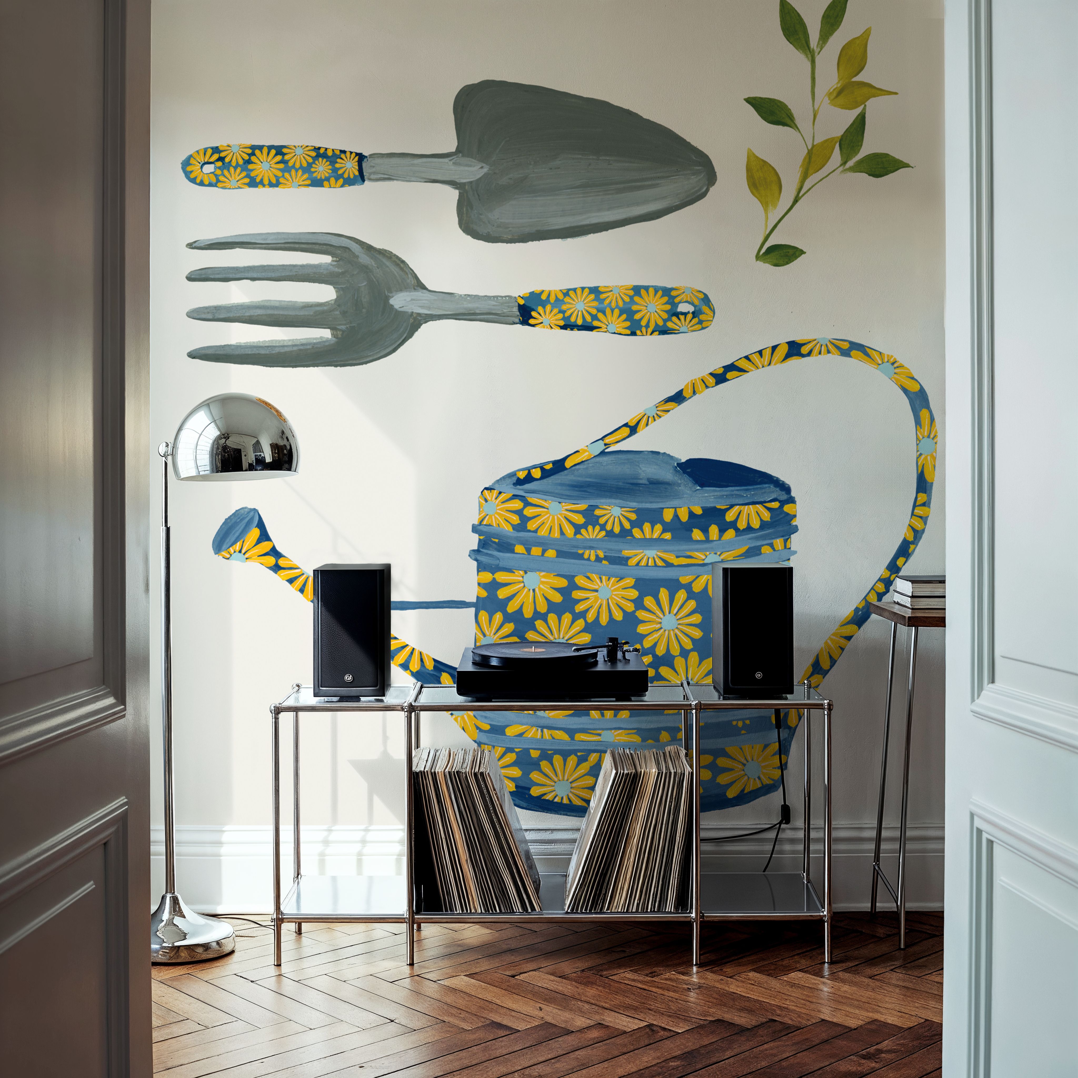 Wall Mural - Summer Garden VI - Living room - Wallism US - Premium, Textured or Peel & Stick