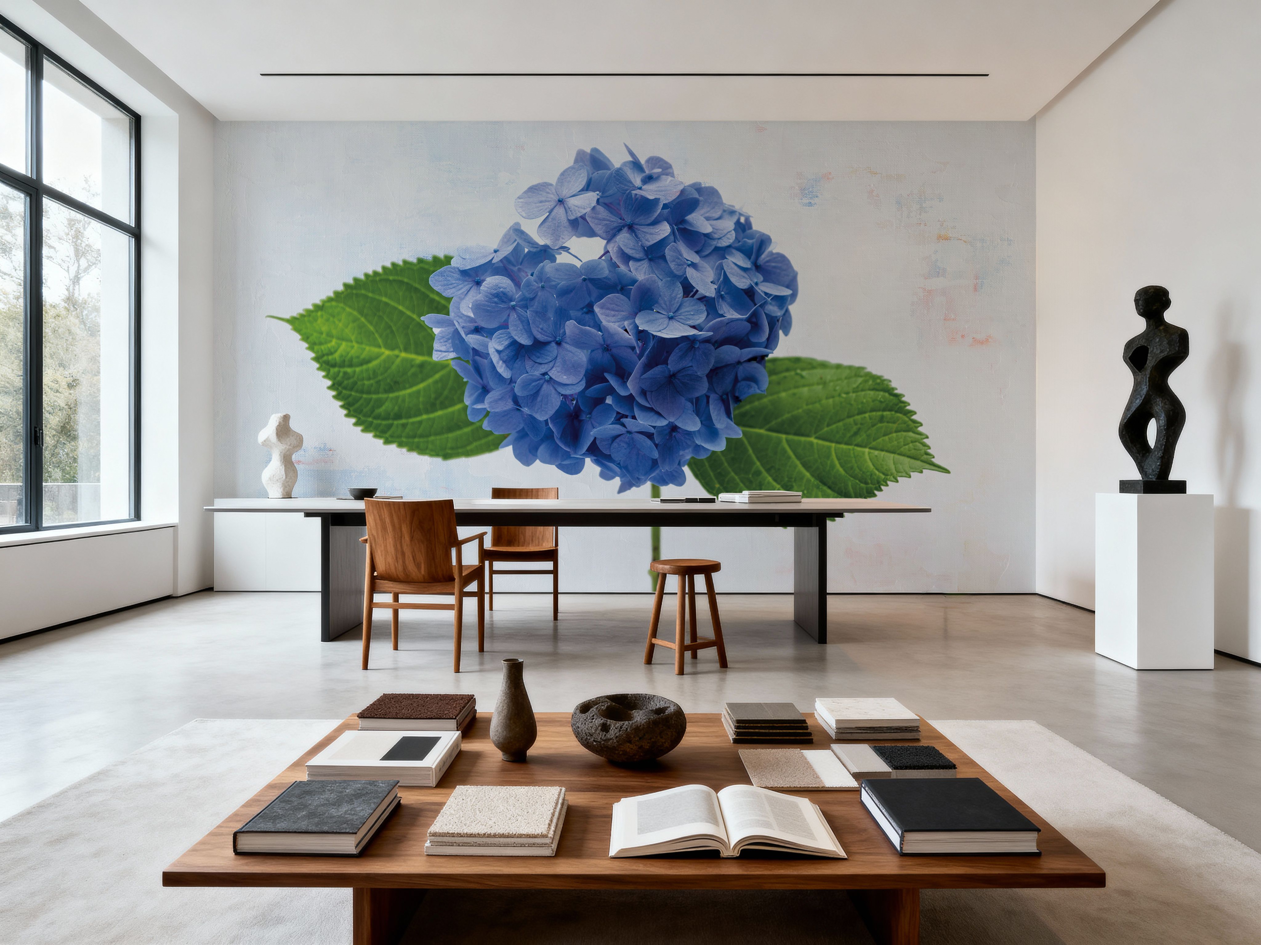 Bright Blue Hydrangea