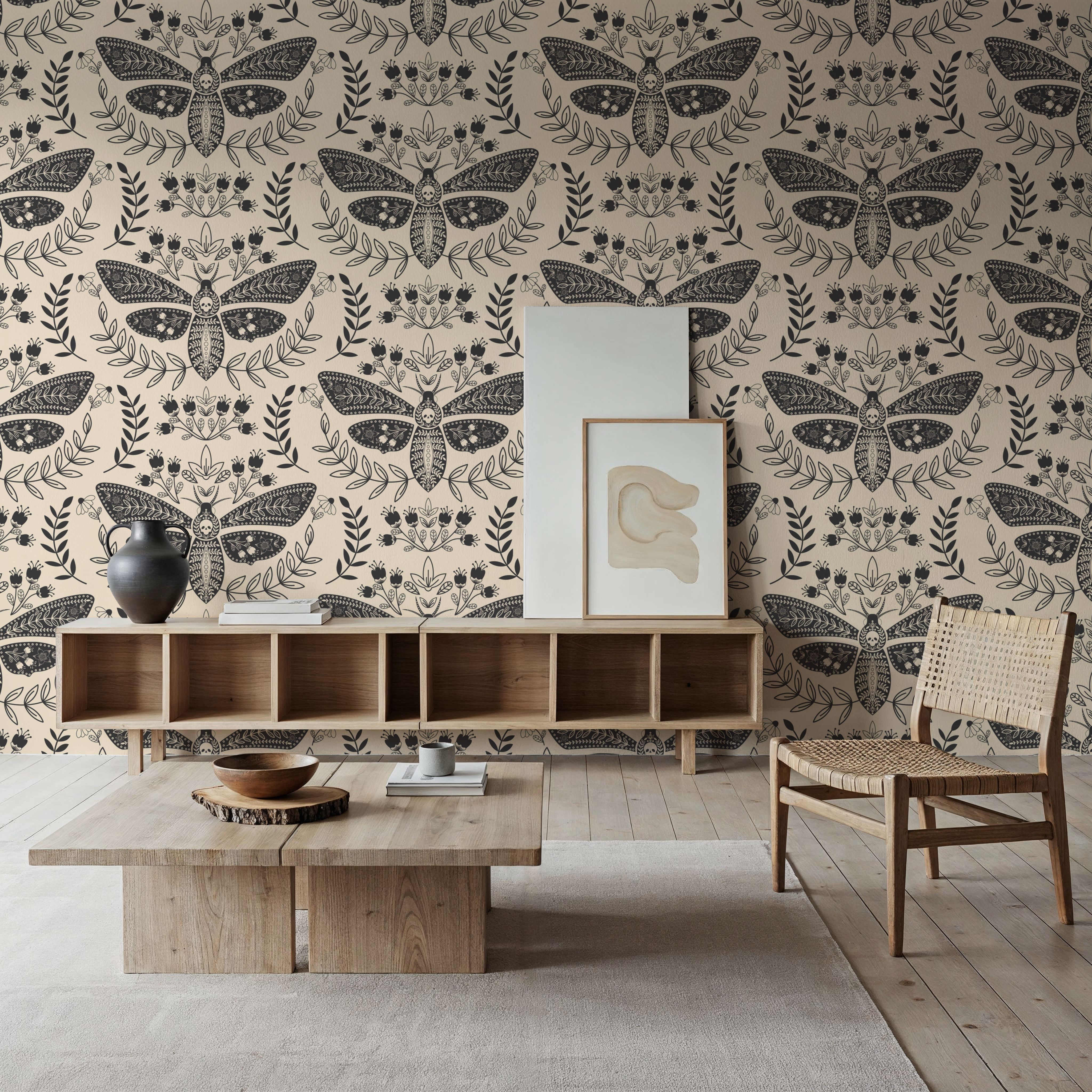 Deaths Head Moth, Grey