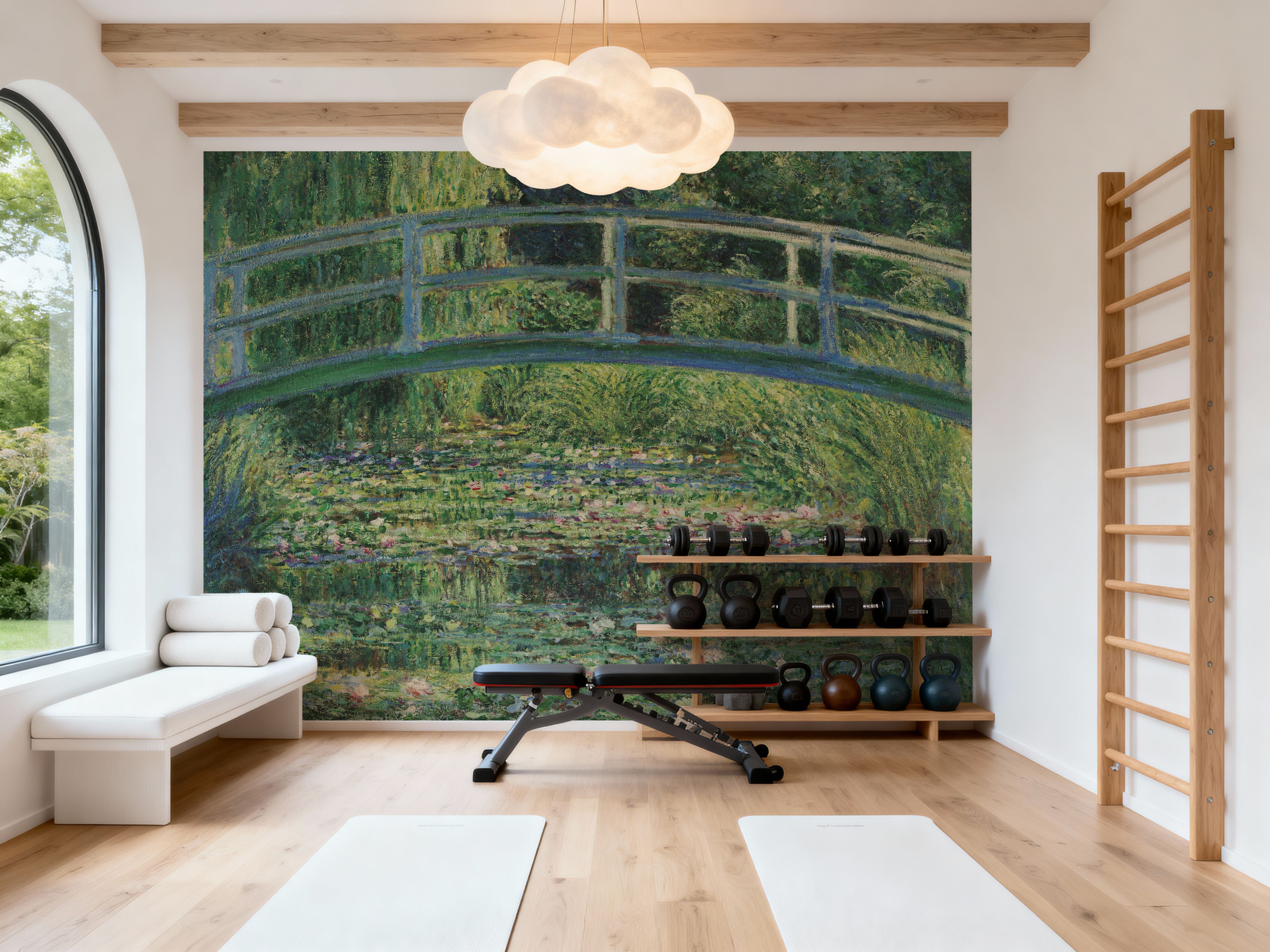 Water Lilies and Japanese Bridge