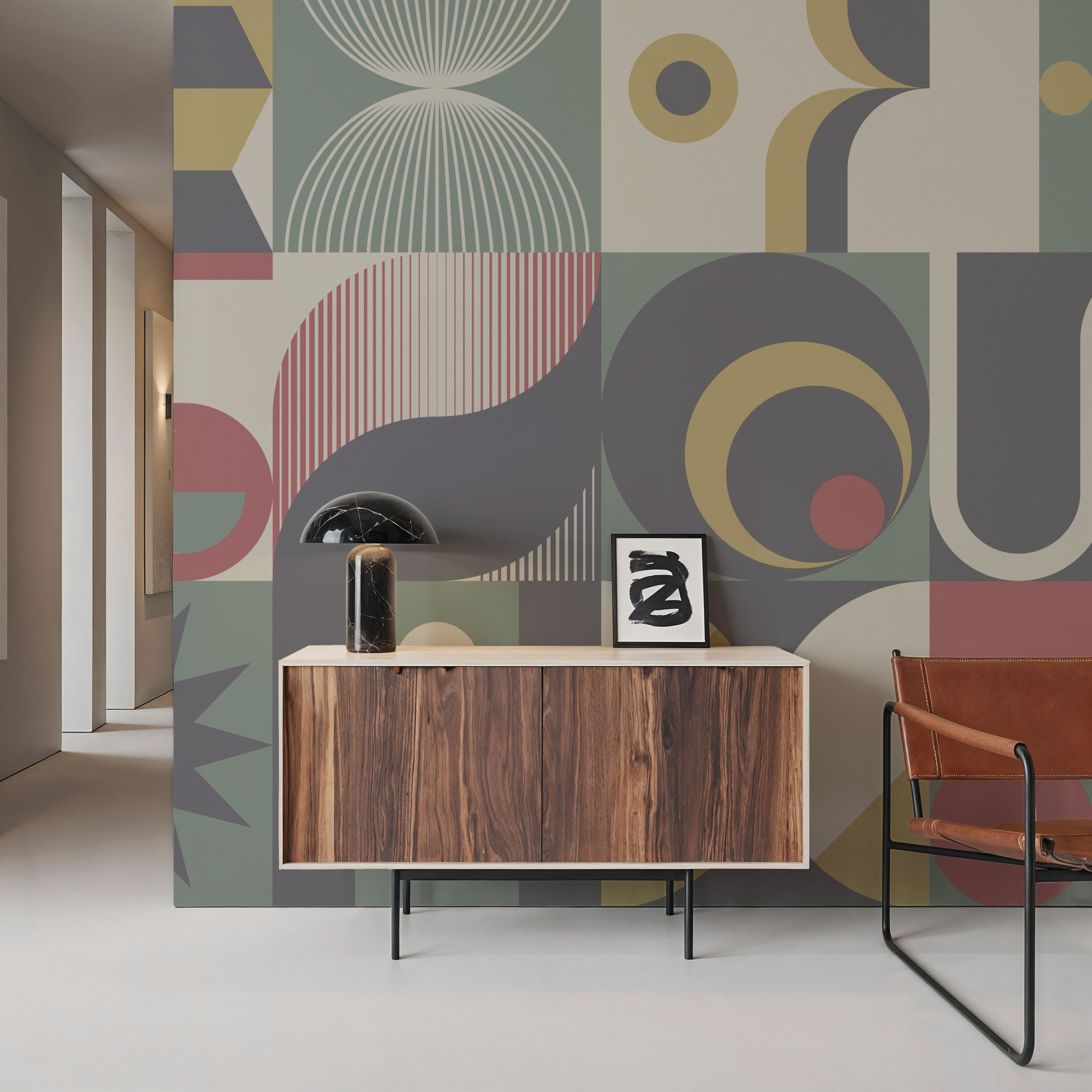Bauhaus Geometric, Muted