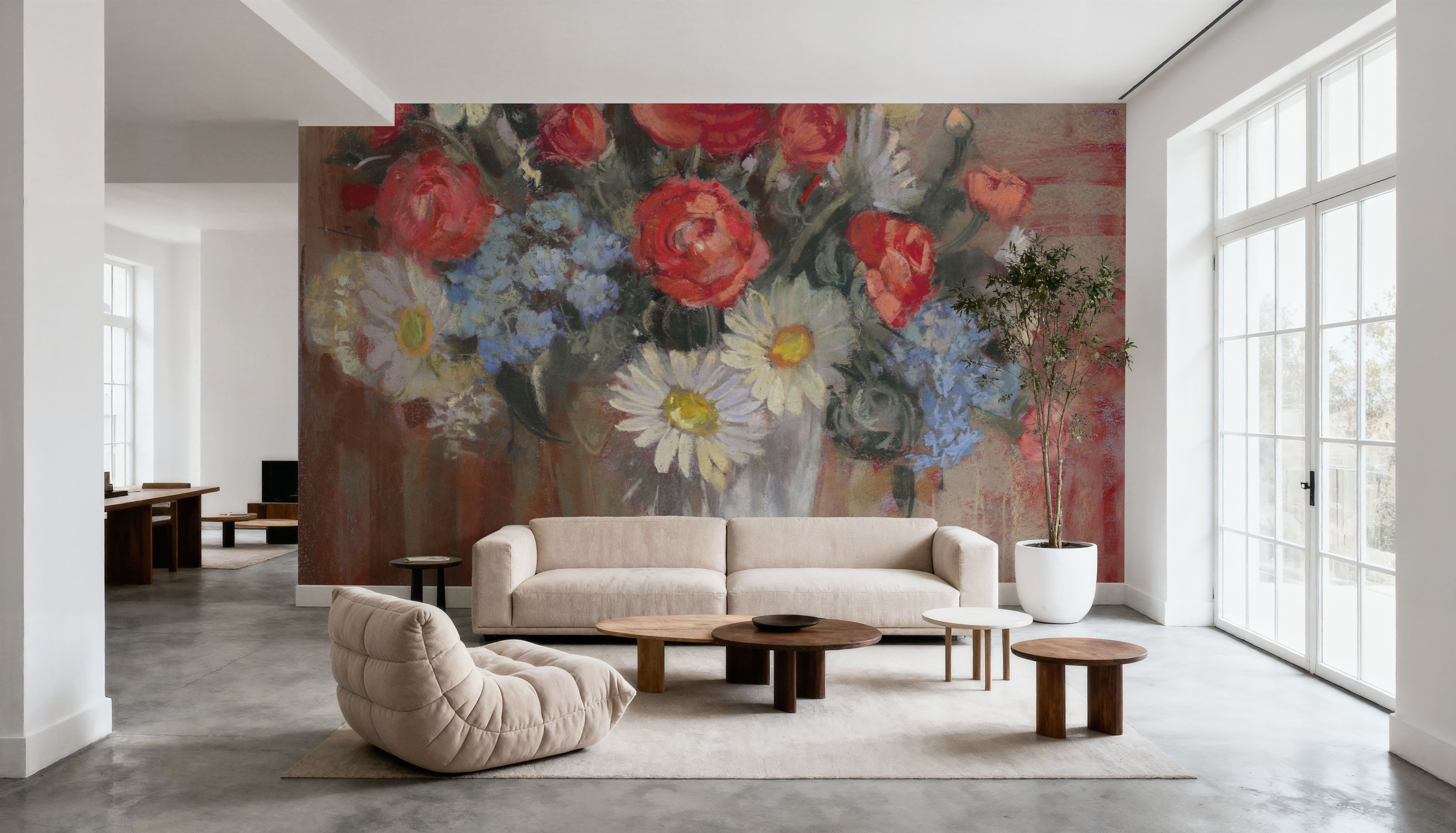 Vase of Flowers Patriotic