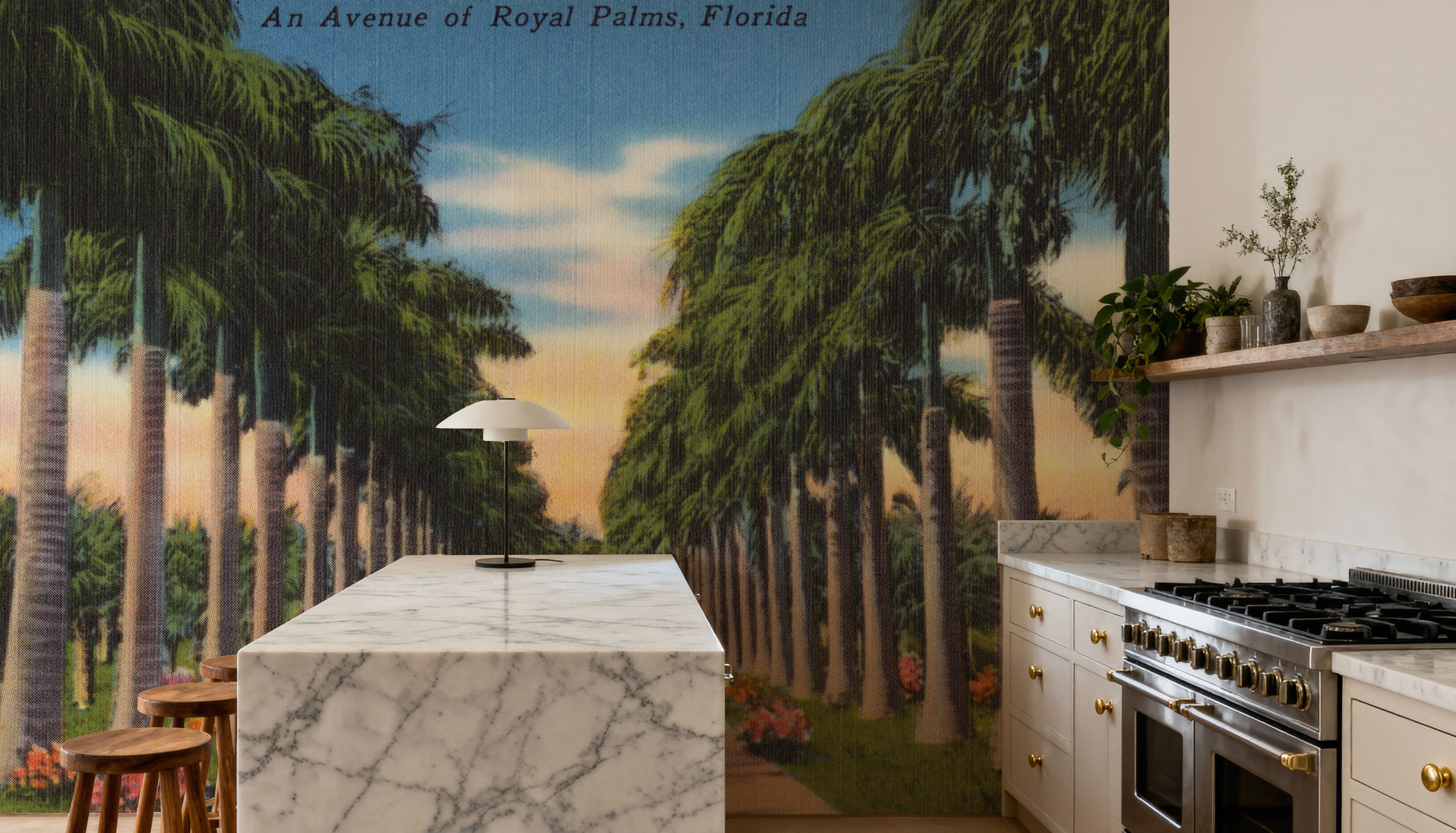 Greetings from Royal Palms - Screenprint Postcard